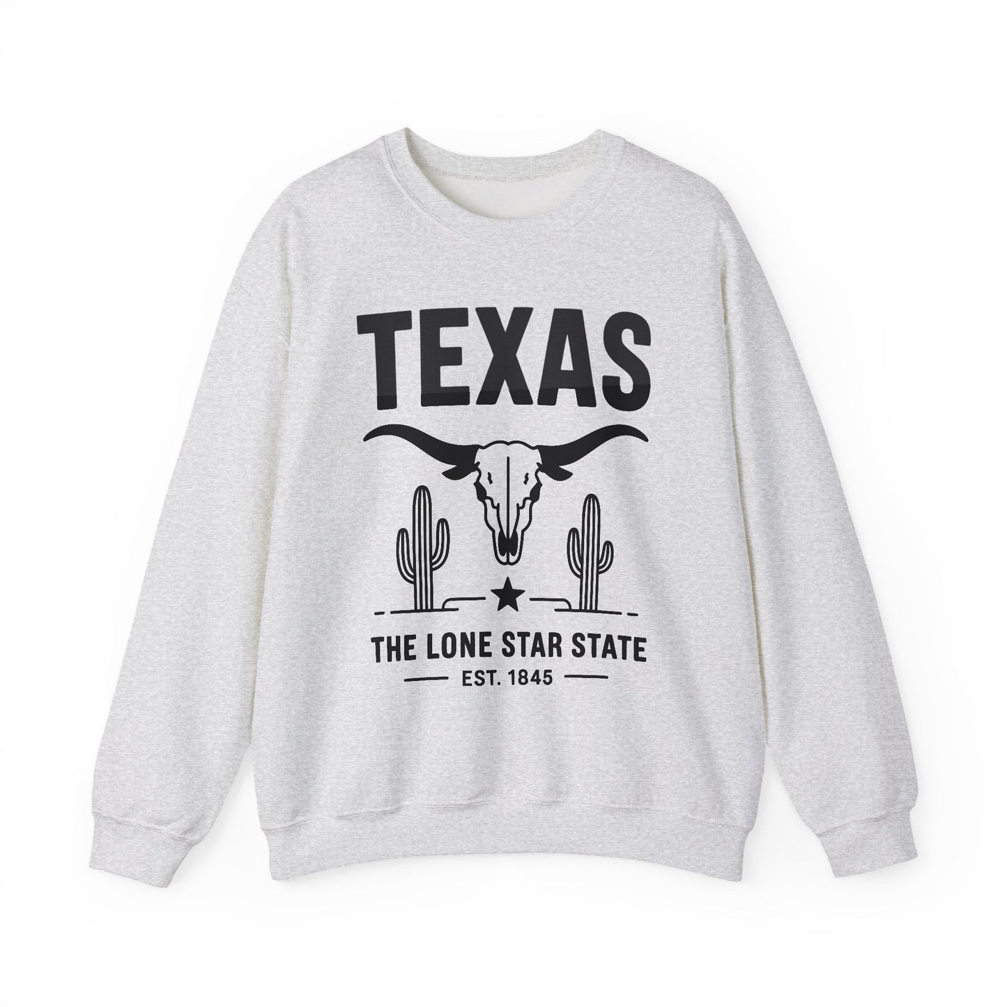 Texas Pride Crewneck Sweatshirt - Unisex Heavy Blend, Comfortable Vintage Style, Great for Casual Wear, Travel, Gifts