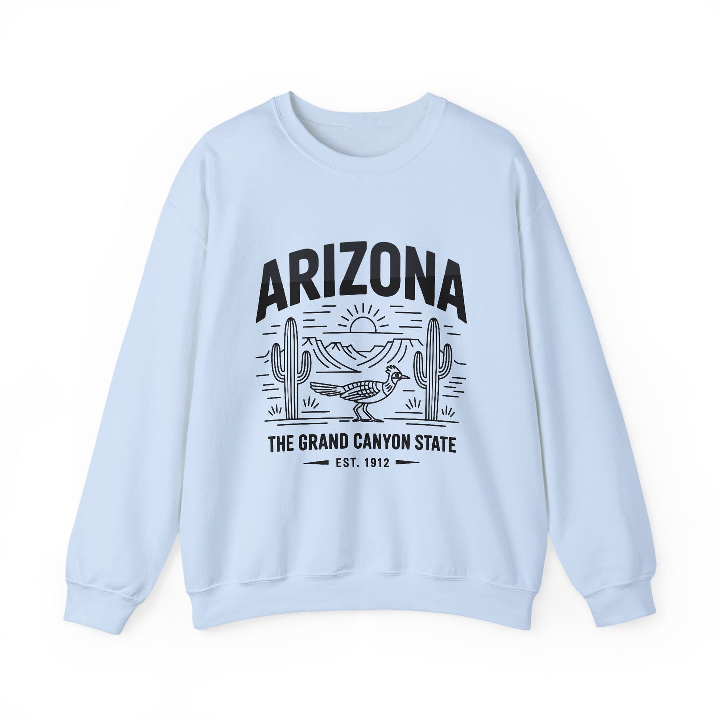 Arizona Crewneck Sweatshirt | Vintage State Apparel, Gift for Travelers, Southwest Style, Unisex Fashion, Cozy Outfit
