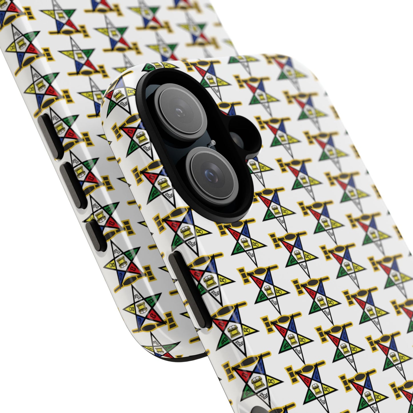 Tough Cases iPhone Case, Colorful Geometric Phone Cover, Unique Gift for Tech Lovers, Durable Phone Accessories, Trendy Phone Protector