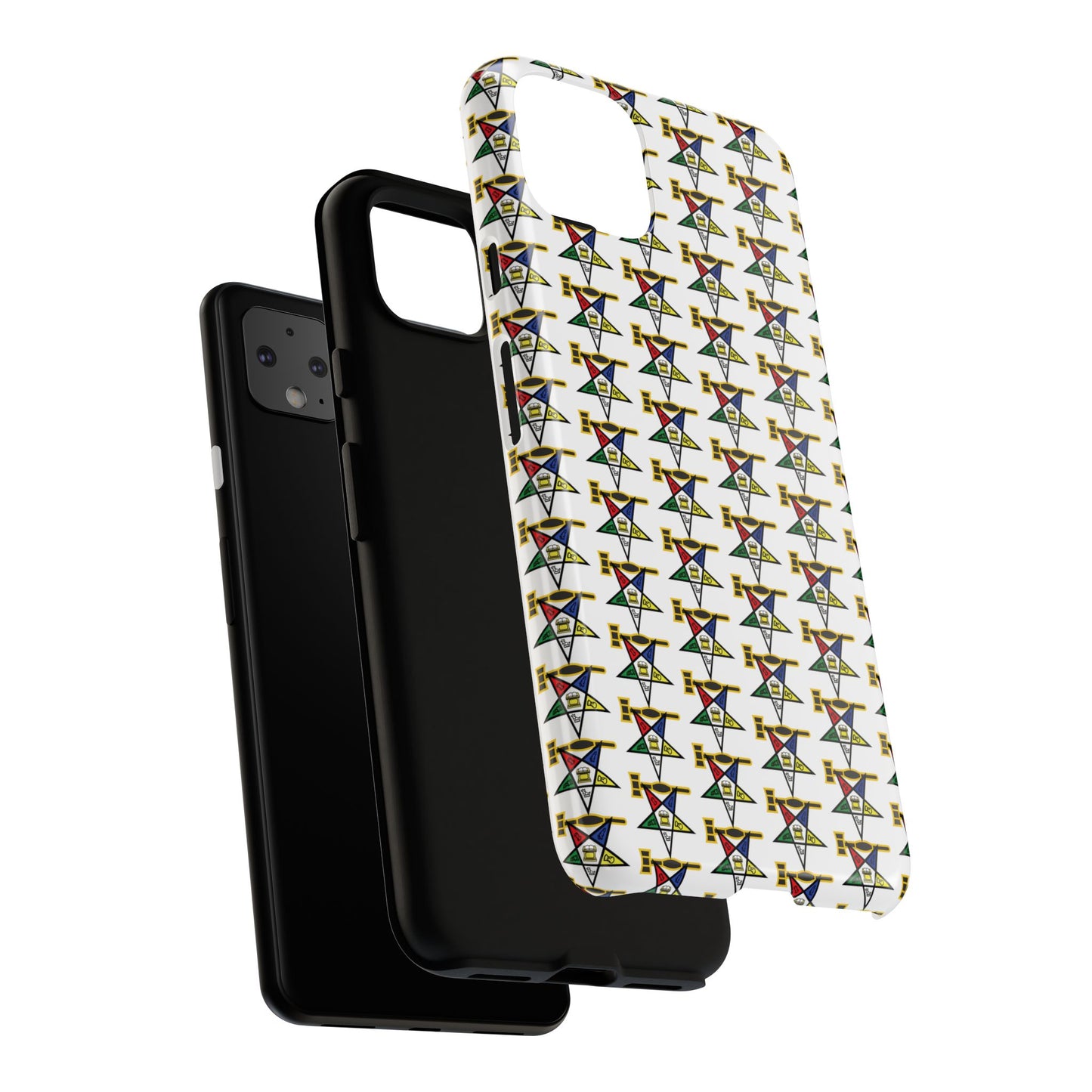 Tough Cases iPhone Case, Colorful Geometric Phone Cover, Unique Gift for Tech Lovers, Durable Phone Accessories, Trendy Phone Protector