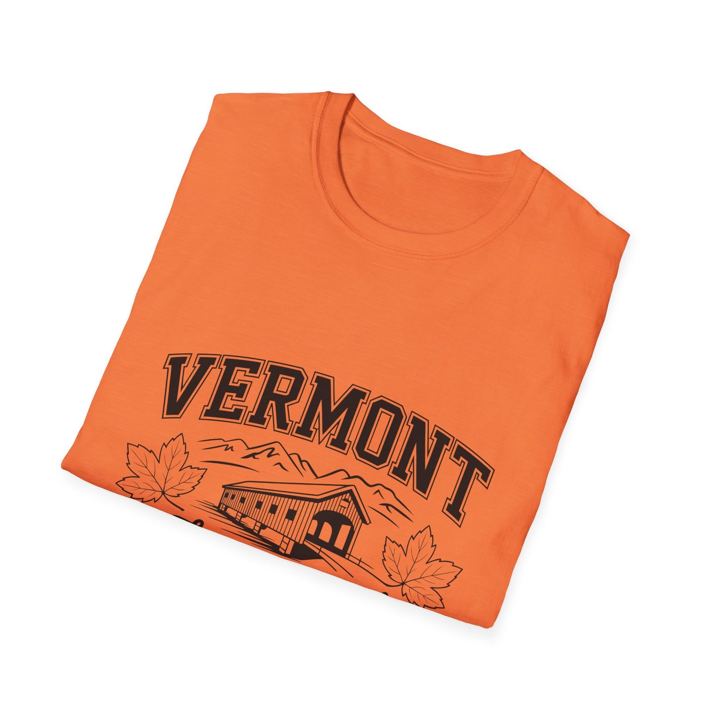 Vermont Vintage Graphic Tee, Softstyle Unisex Shirt, Nature Lover Gift, Travel Souvenir Tee, Casual Homewear, Outdoor Adventure Apparel