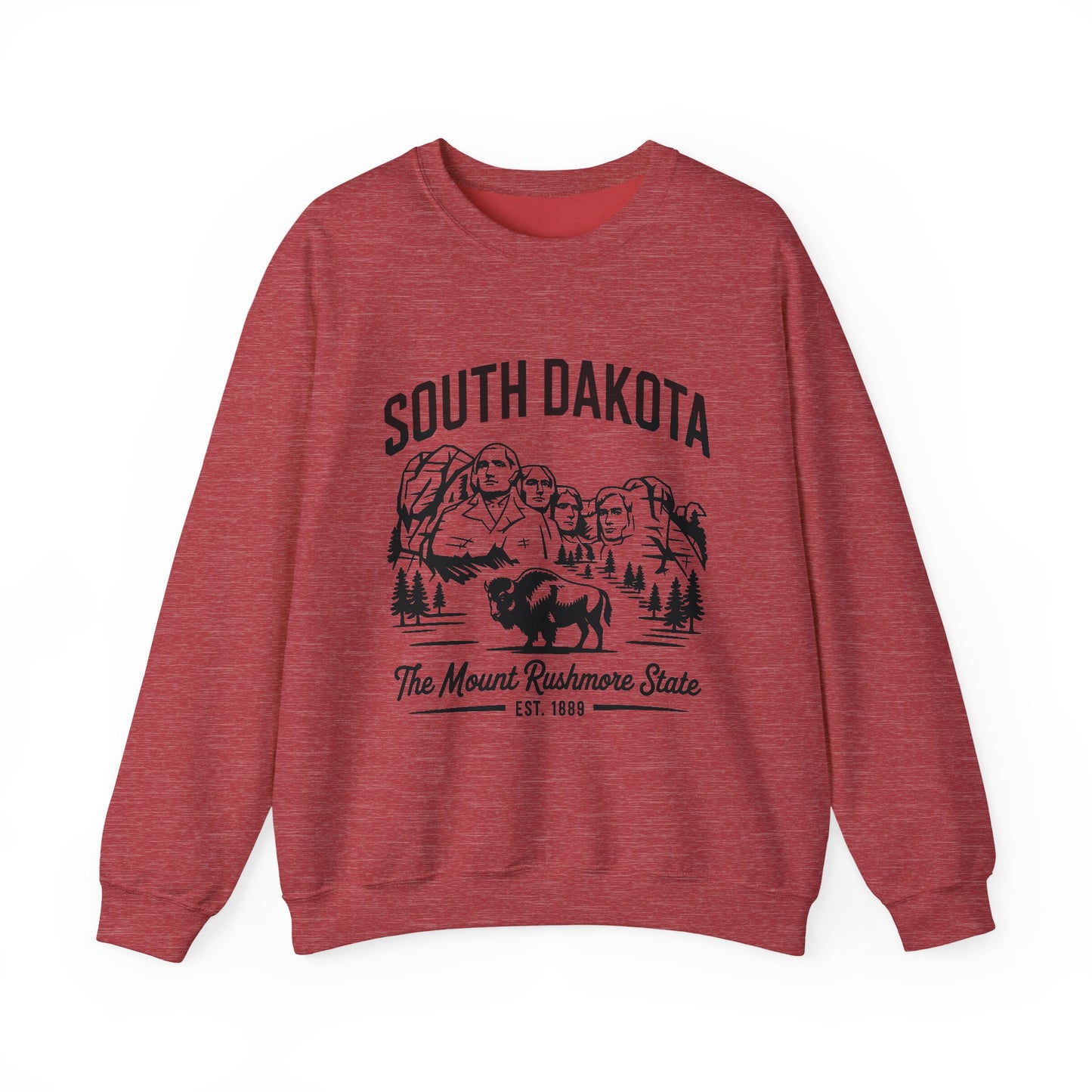 South Dakota Vintage Crewneck Sweatshirt | Mount Rushmore State Apparel, Unisex Pullover, Travel Souvenir, Casual Outfit, Gift for Him/Her