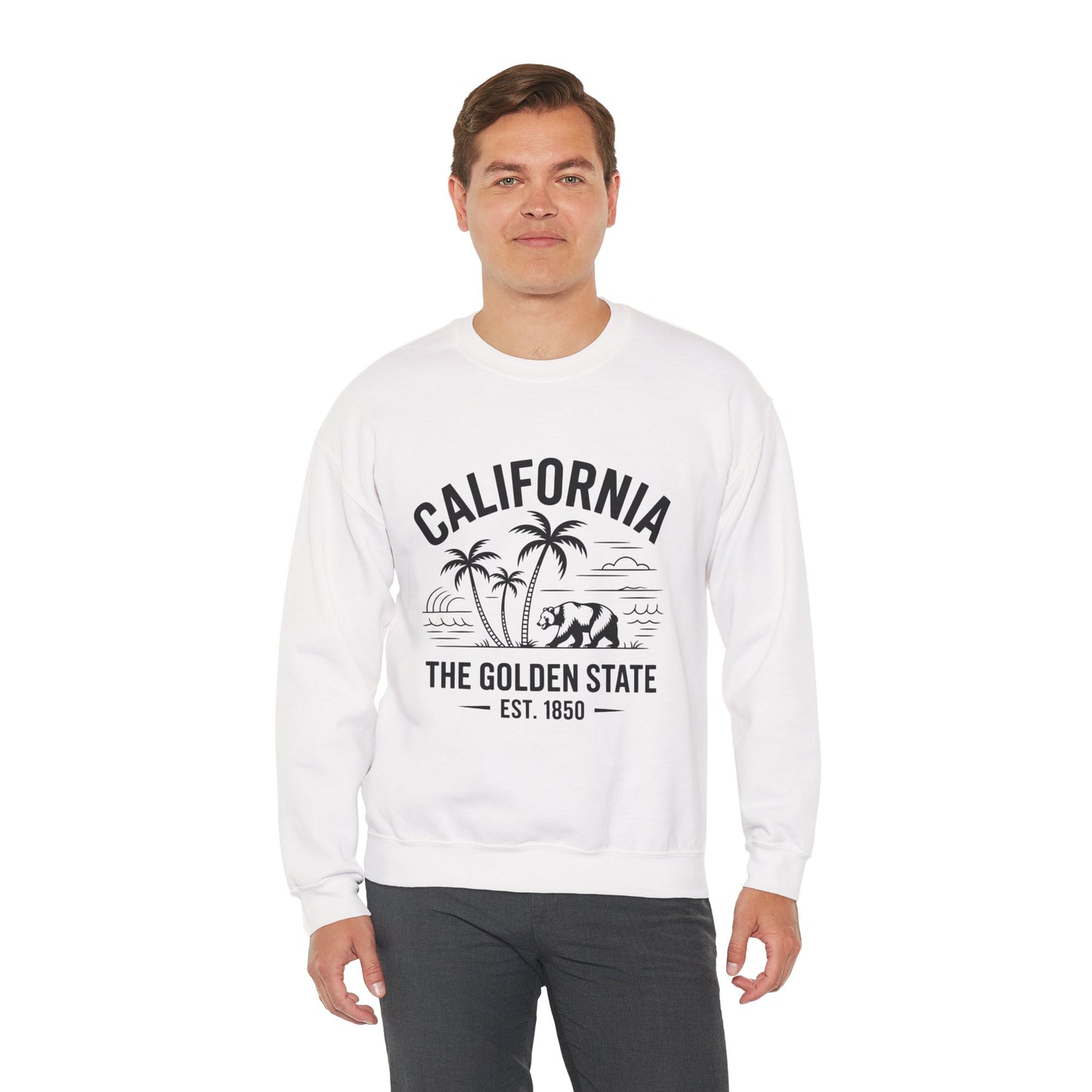 California Crewneck Sweatshirt, Cozy California Sweatshirt, Unisex Crewneck, Retro Gift, Casual Wear, Gift for Travel Lovers