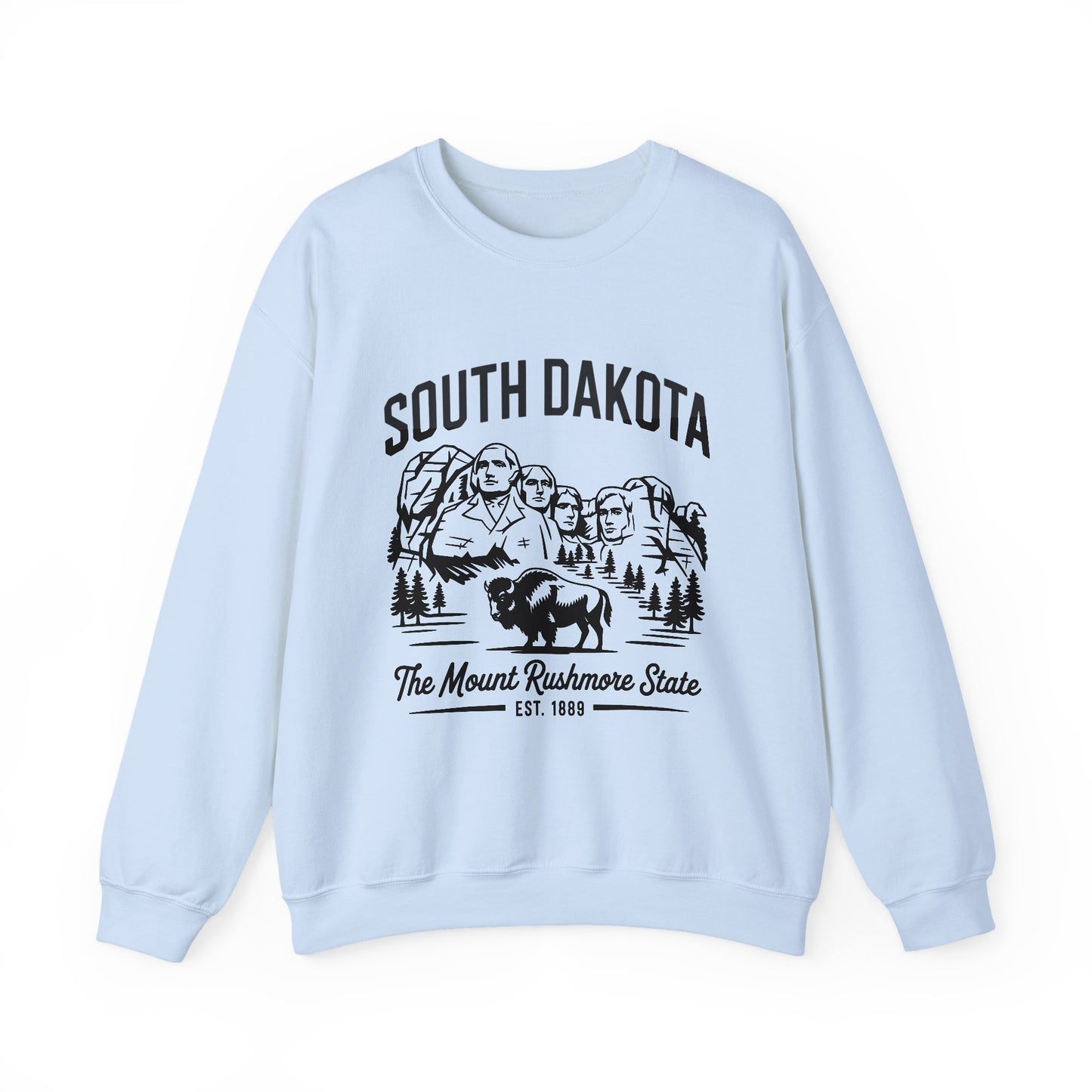 South Dakota Vintage Crewneck Sweatshirt | Mount Rushmore State Apparel, Unisex Pullover, Travel Souvenir, Casual Outfit, Gift for Him/Her