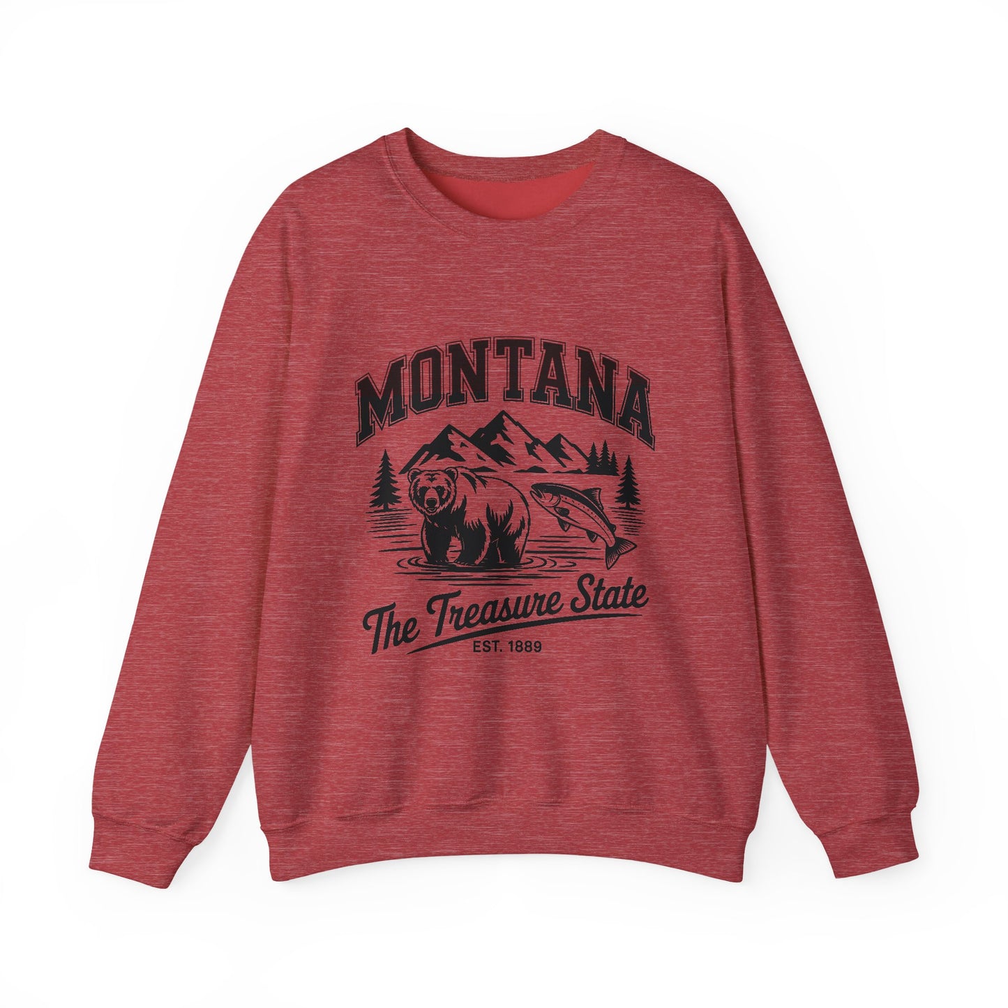 Montana Adventure Crewneck Sweatshirt, Cozy Graphic Sweatshirt, Gift for Nature Lovers, Casual Outfit, Perfect for Fall and Winter