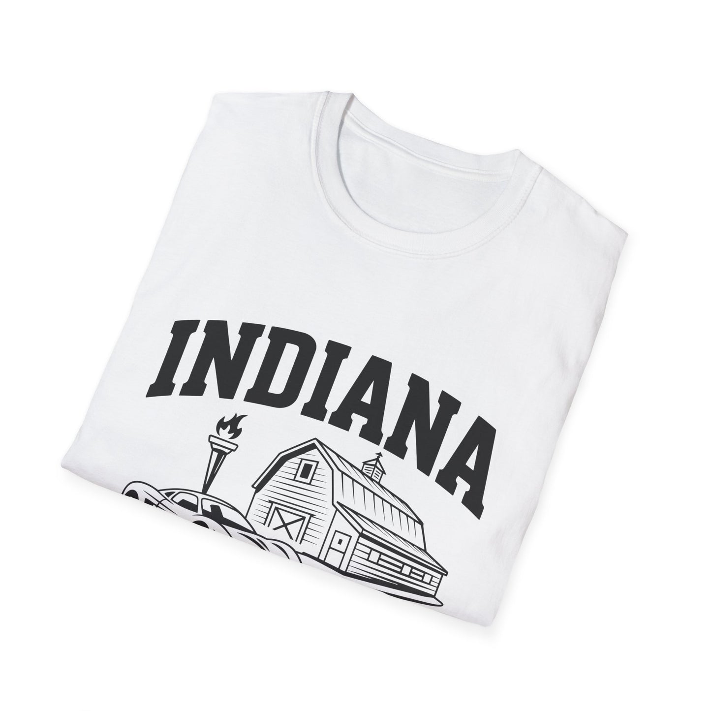 Indiana Hoosier State T-Shirt, Unisex Graphic Tee, Soft Cotton Shirt for Indiana Fans, Vintage Style Apparel, Great for Gifts