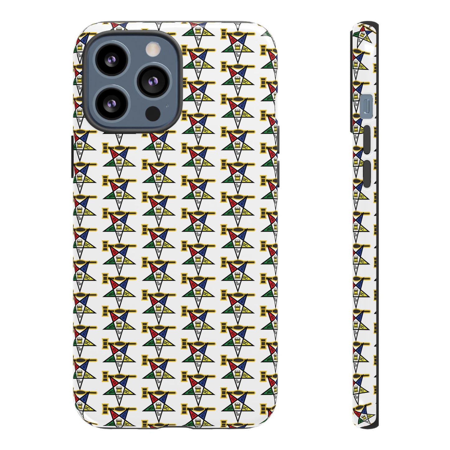 Tough Cases iPhone Case, Colorful Geometric Phone Cover, Unique Gift for Tech Lovers, Durable Phone Accessories, Trendy Phone Protector