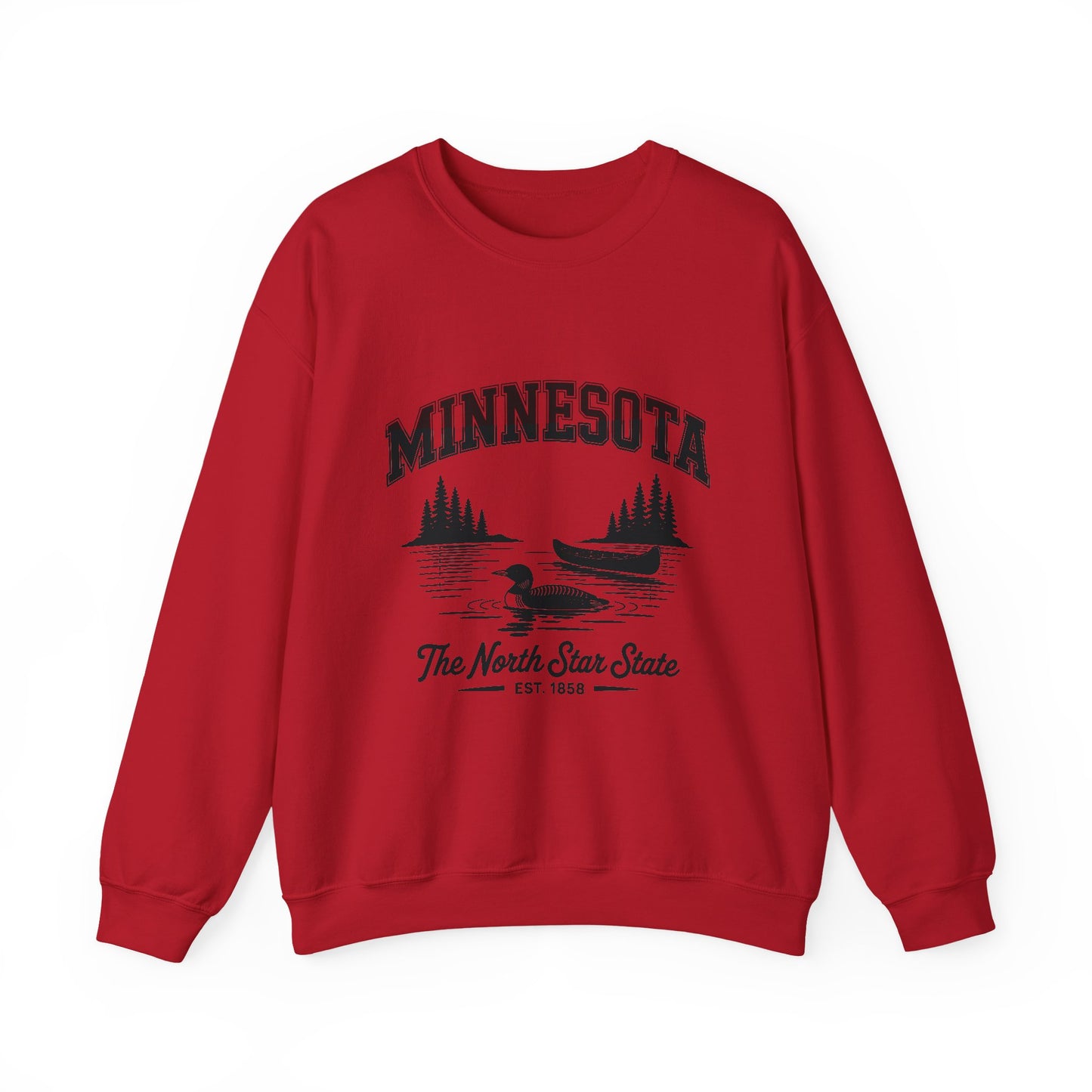 Minnesota Vintage Crewneck Sweatshirt, Cozy Sweatshirt, Gift for Travelers, Lake Life Apparel, Unisex Pullover