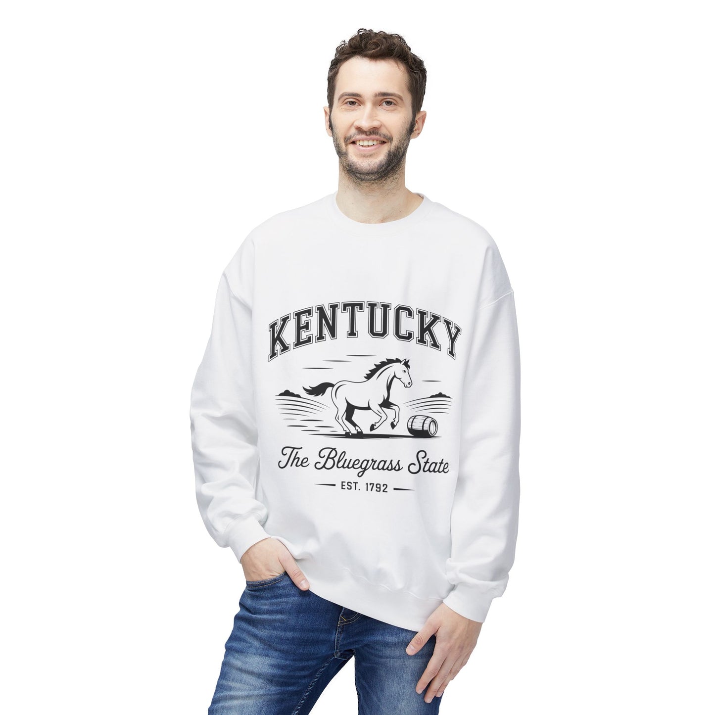 Kentucky Vintage Fleece Sweatshirt, Cozy Crewneck for Fans, Perfect for Gifts, Warm Fall Layer, Kentucky Pride Apparel