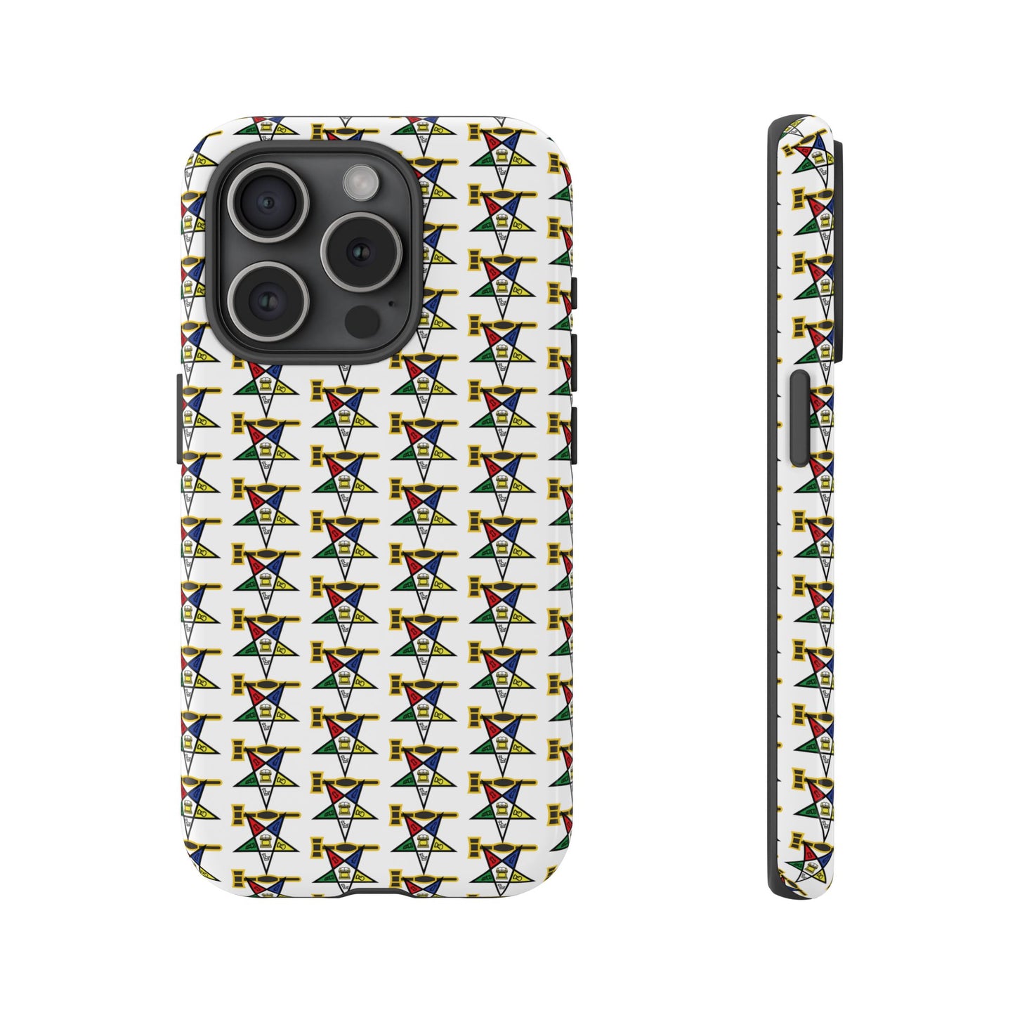 Tough Cases iPhone Case, Colorful Geometric Phone Cover, Unique Gift for Tech Lovers, Durable Phone Accessories, Trendy Phone Protector