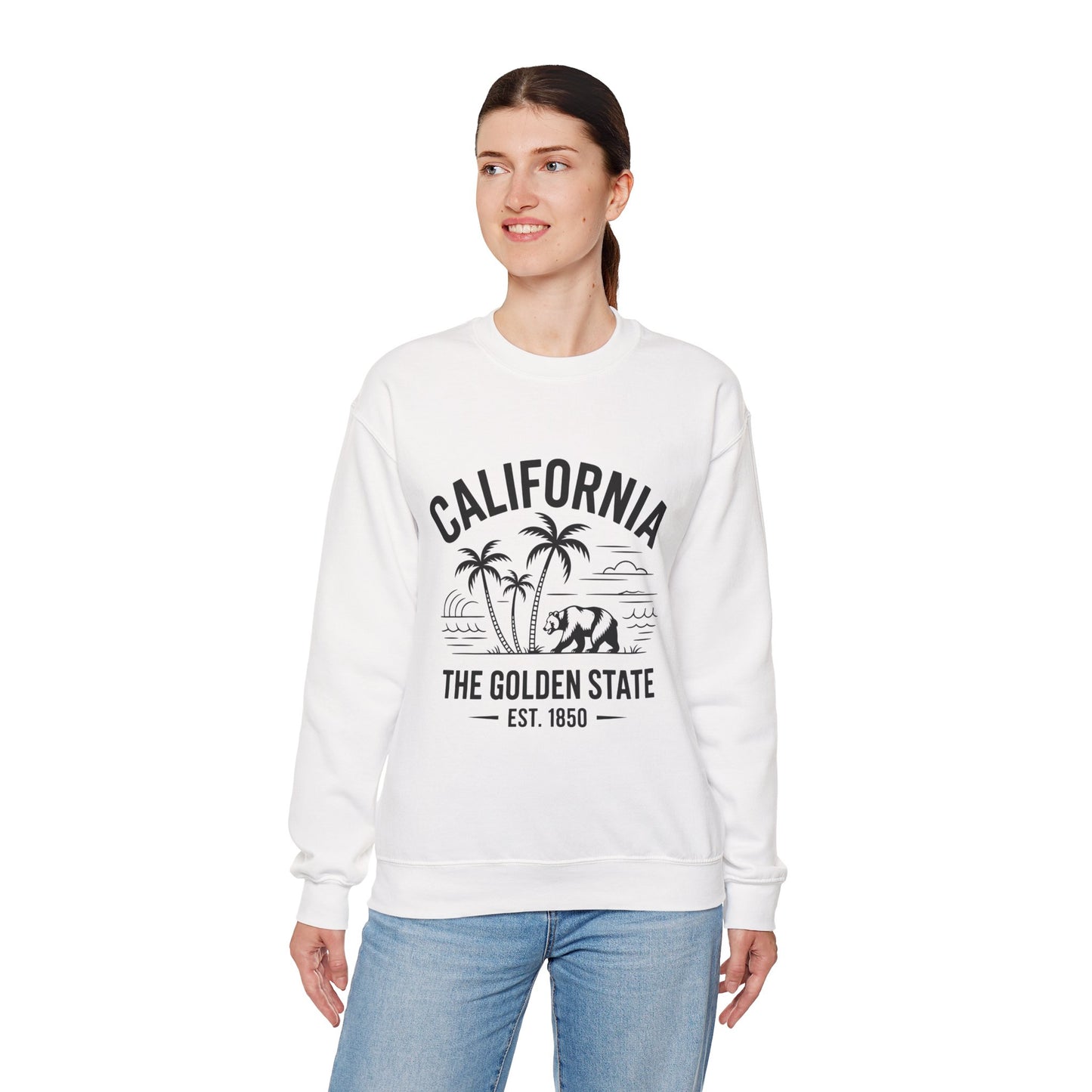 California Crewneck Sweatshirt, Cozy California Sweatshirt, Unisex Crewneck, Retro Gift, Casual Wear, Gift for Travel Lovers