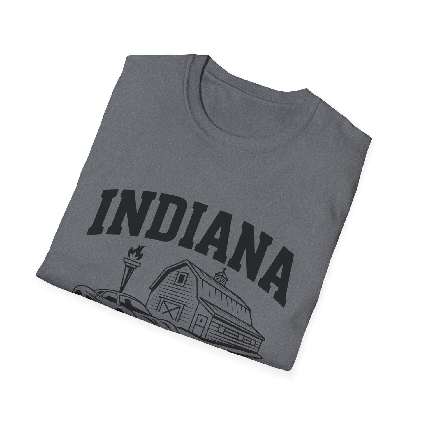 Indiana Hoosier State T-Shirt, Unisex Graphic Tee, Soft Cotton Shirt for Indiana Fans, Vintage Style Apparel, Great for Gifts