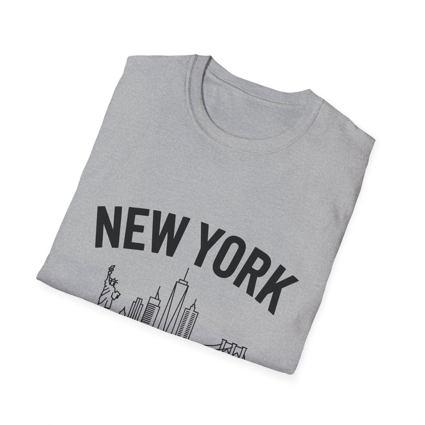 New York Skyline Unisex T-Shirt, NYC Shirt, Empire State Tee, Travel Souvenir, Urban Apparel