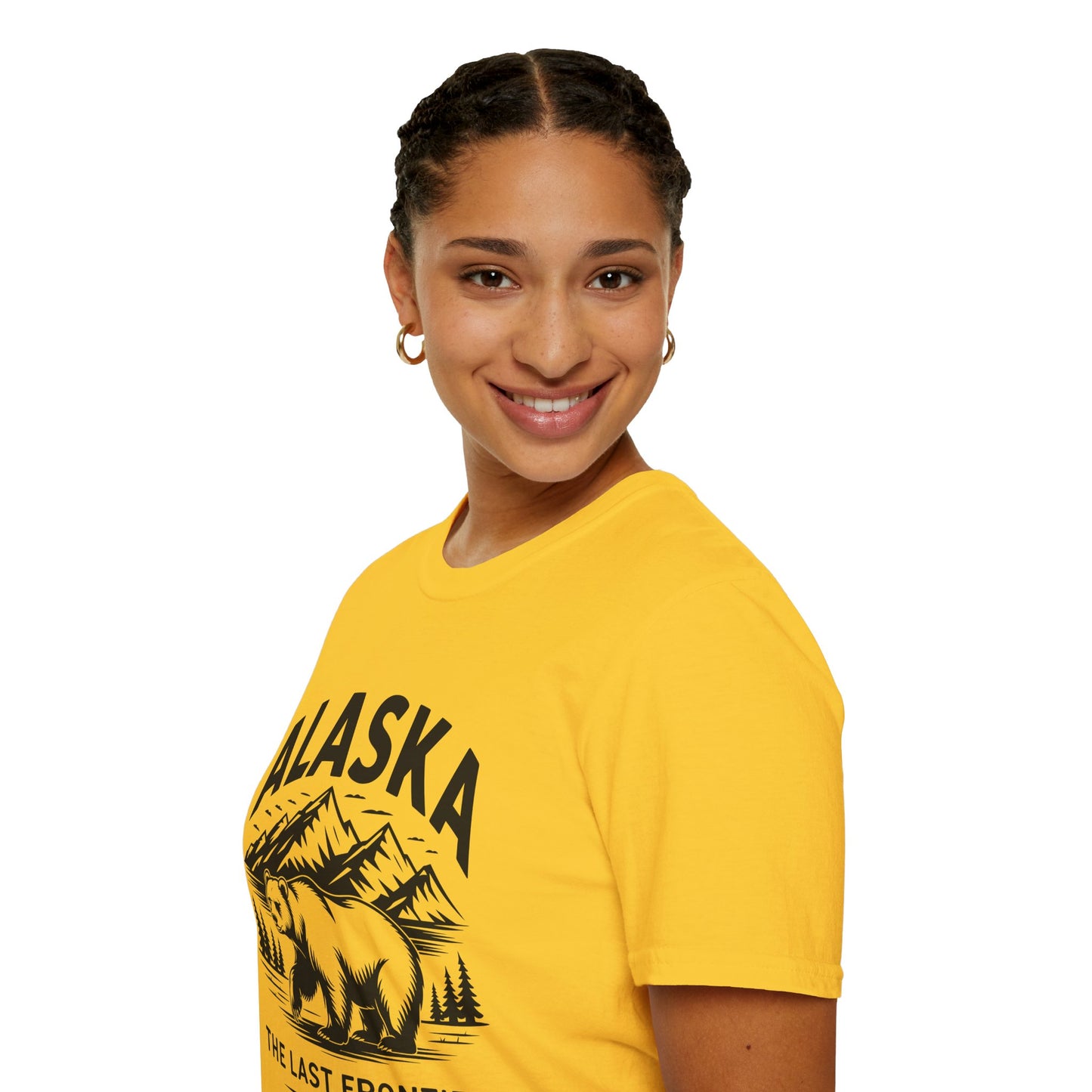 Alaska Adventure Unisex Softstyle T-Shirt, Casual Wear, Travel Shirt, Gift for Nature Lovers, Outdoor Apparel, Wildlife Enthusiast Tee