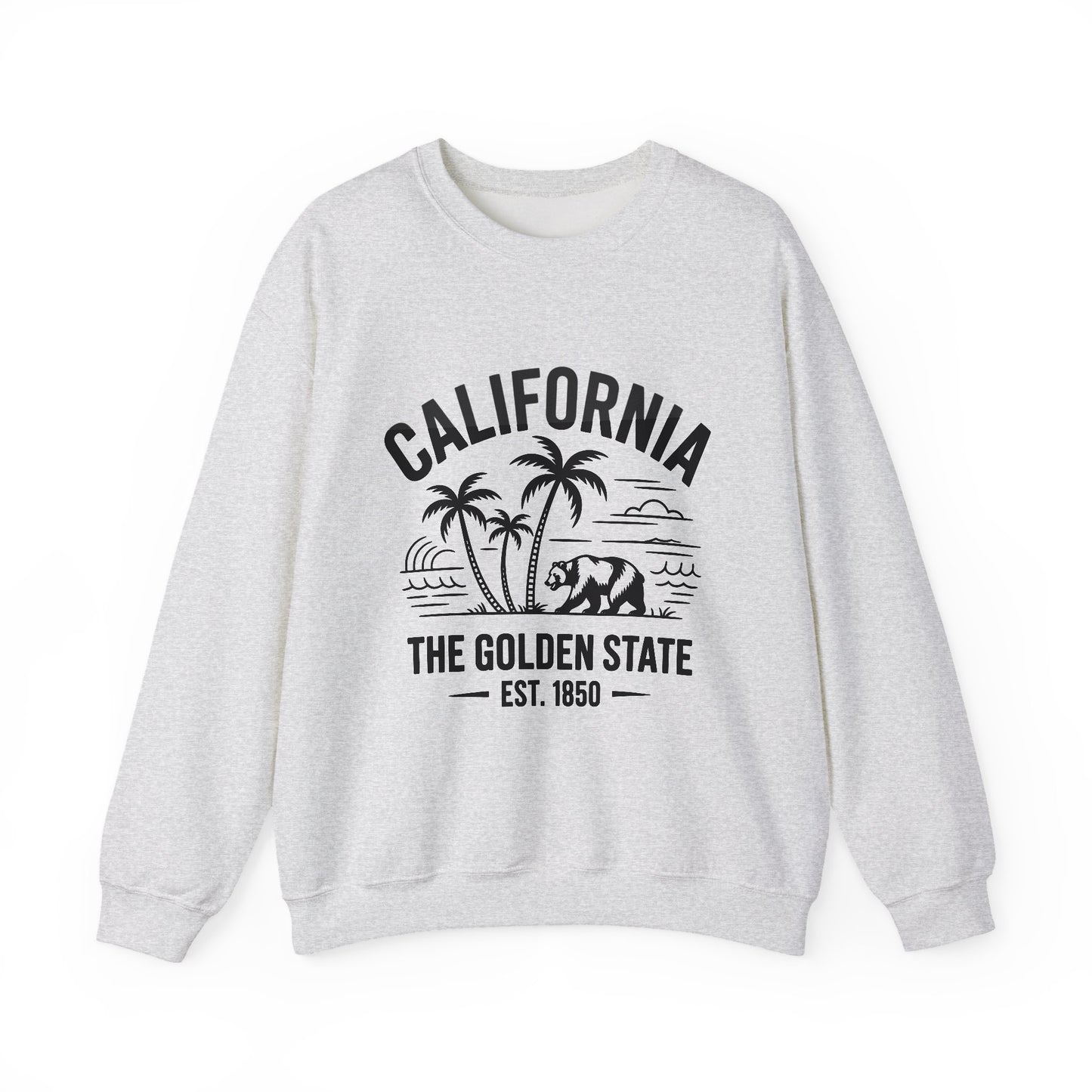 California Crewneck Sweatshirt, Cozy California Sweatshirt, Unisex Crewneck, Retro Gift, Casual Wear, Gift for Travel Lovers