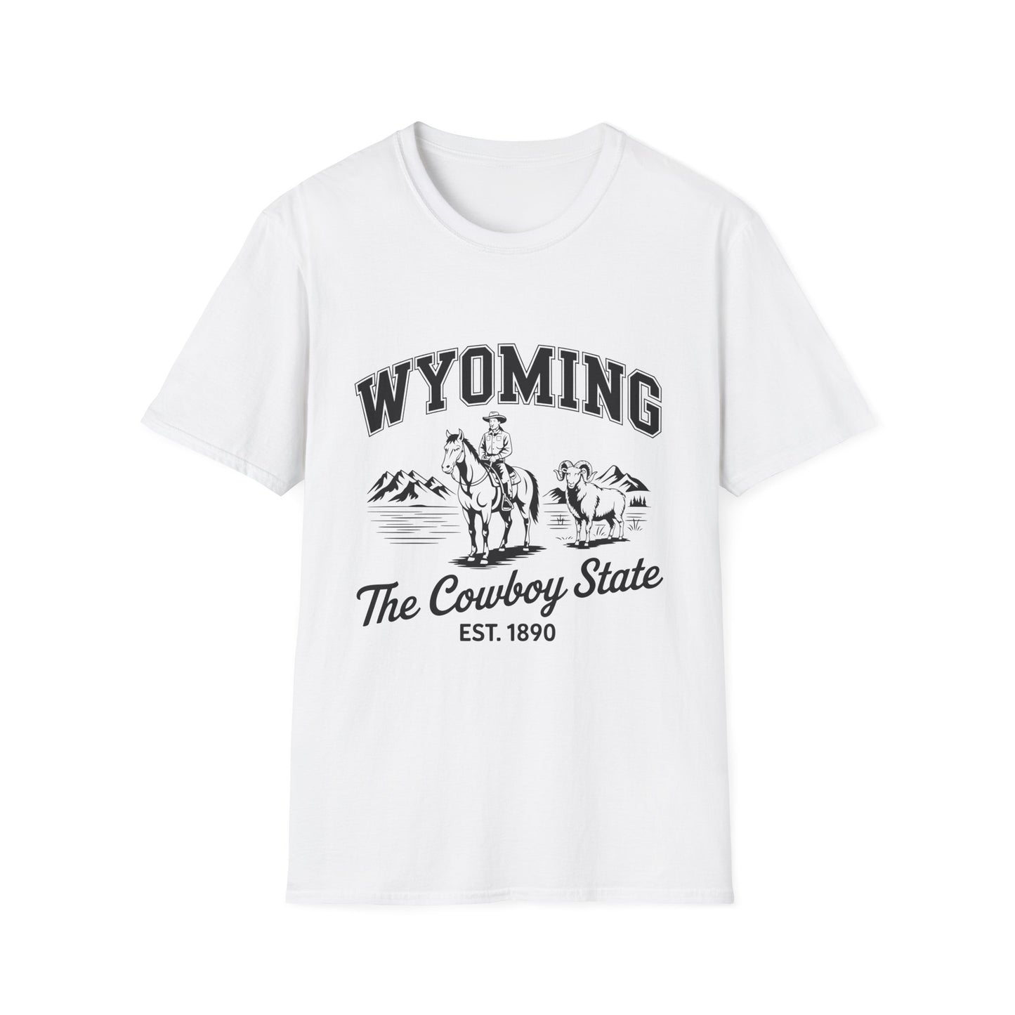 Wyoming Cowboy State T-Shirt | Vintage Western Tee, Gift for Cowboys, Travel Souvenir, Casual Outfit, Americana Style