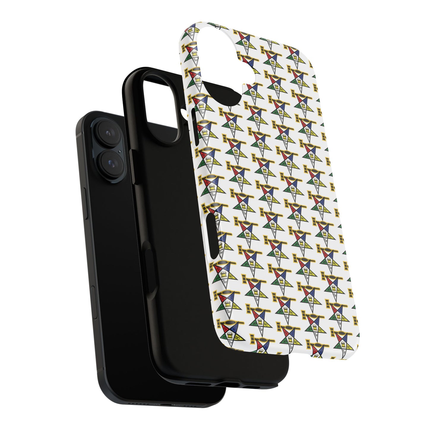 Tough Cases iPhone Case, Colorful Geometric Phone Cover, Unique Gift for Tech Lovers, Durable Phone Accessories, Trendy Phone Protector