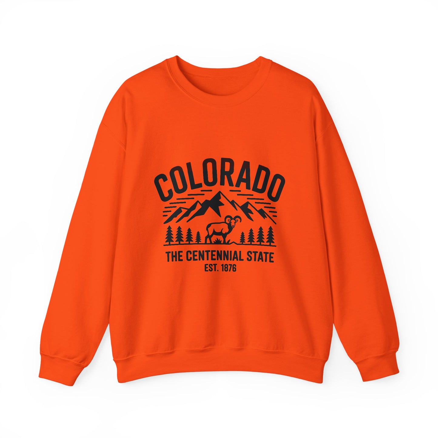 Colorado Adventure Crewneck Sweatshirt - Cozy State Pride Apparel for Outdoor Lovers, Gifts for Tourists & Nature Enthusiasts
