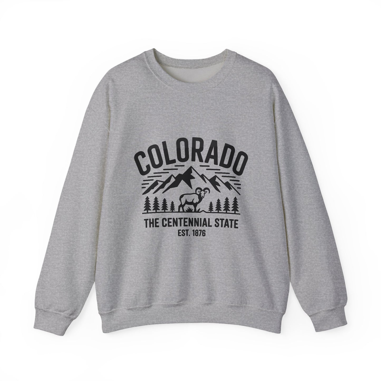 Colorado Adventure Crewneck Sweatshirt - Cozy State Pride Apparel for Outdoor Lovers, Gifts for Tourists & Nature Enthusiasts