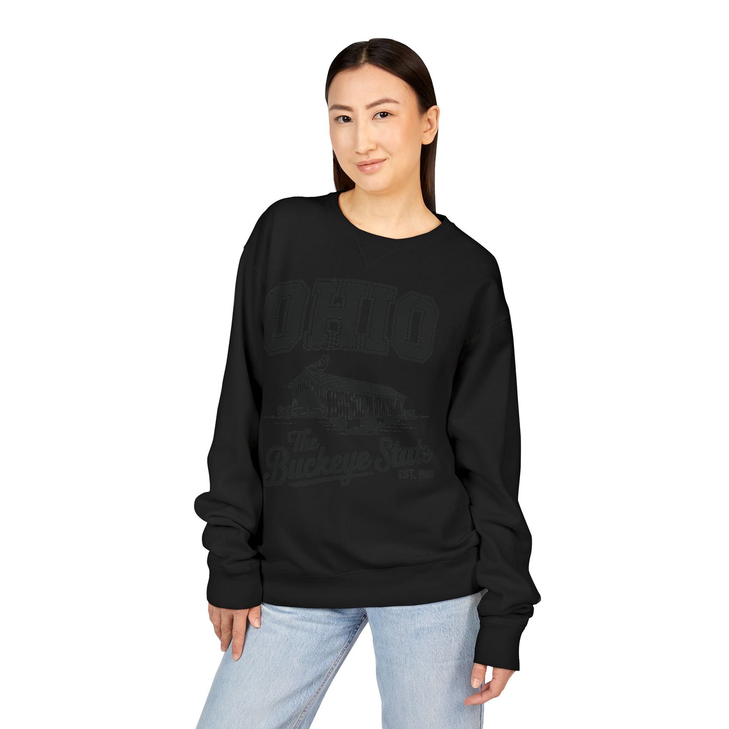 Ohio Buckeye State Vintage Sweatshirt, Unisex Crewneck for Casual Wear, Perfect Gift for Ohio Lovers, Ohio State Pride, Cozy Fall Apparel