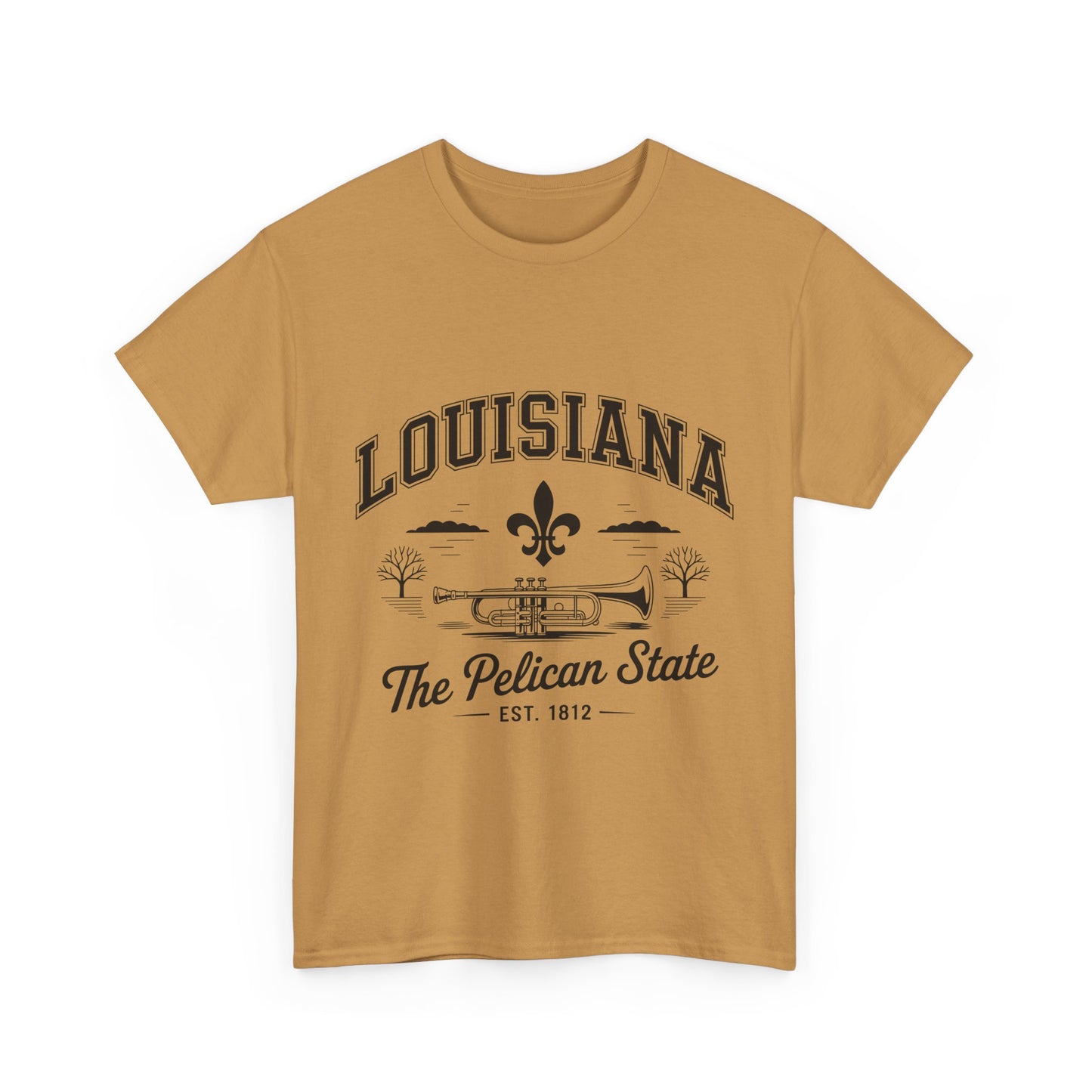 Louisiana State Pride Tee, Unisex Heavy Cotton T-Shirt, Perfect for Souvenir, Gift, Louisiana Lover, Home State Shirt