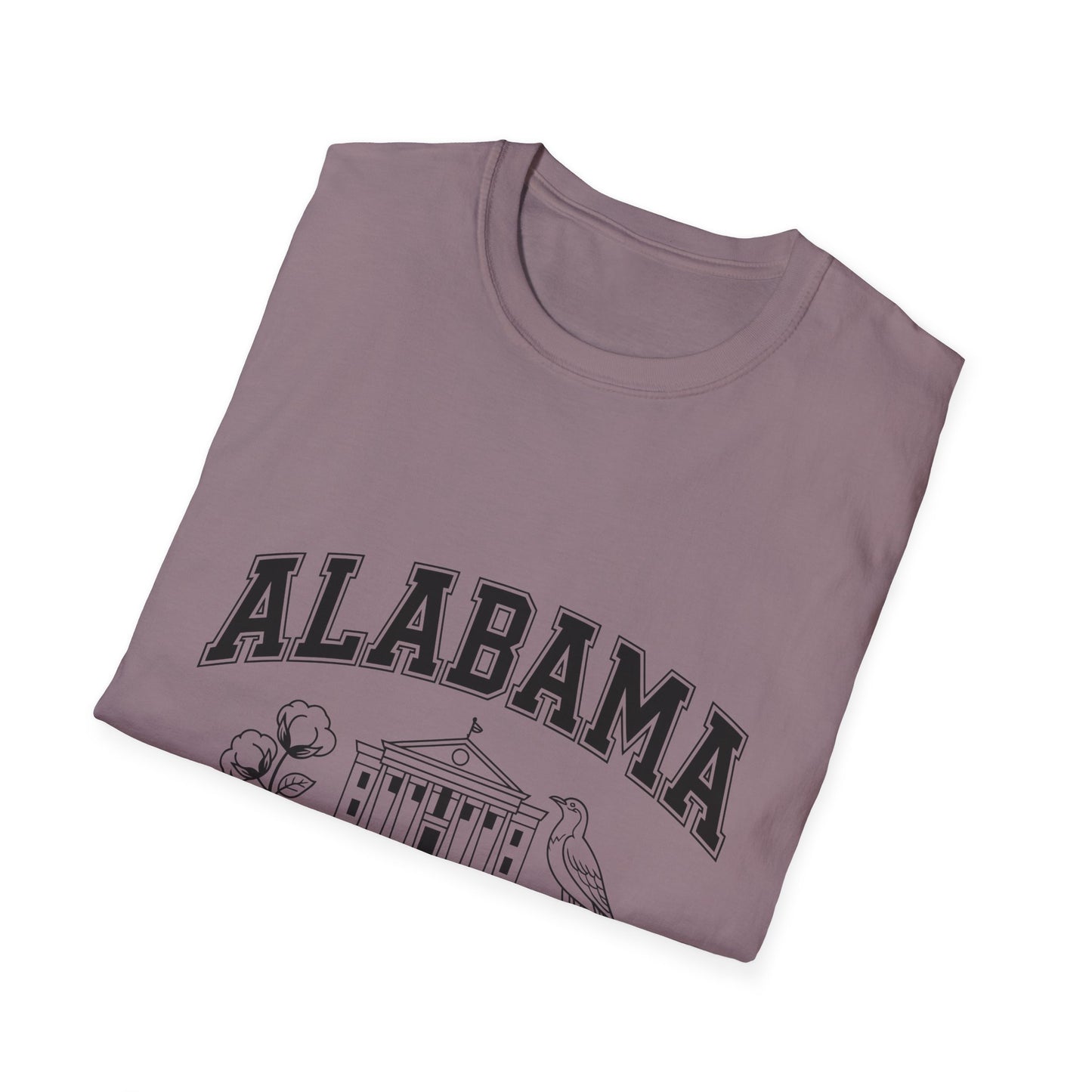Alabama Heart of Dixie T-Shirt, Vintage Graphic Tee, Southern Pride Apparel, Casual Summer Wear, Gift Idea for Fans, State Pride Top