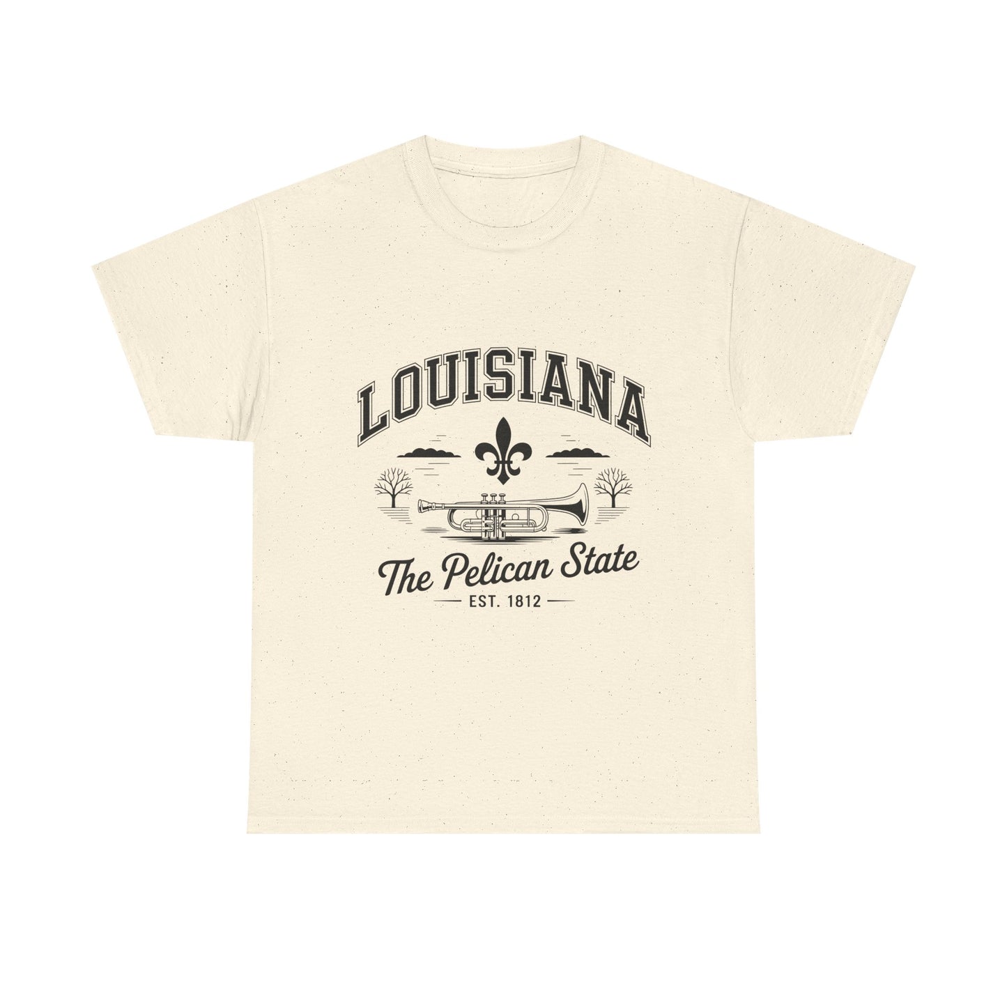 Louisiana State Pride Tee, Unisex Heavy Cotton T-Shirt, Perfect for Souvenir, Gift, Louisiana Lover, Home State Shirt