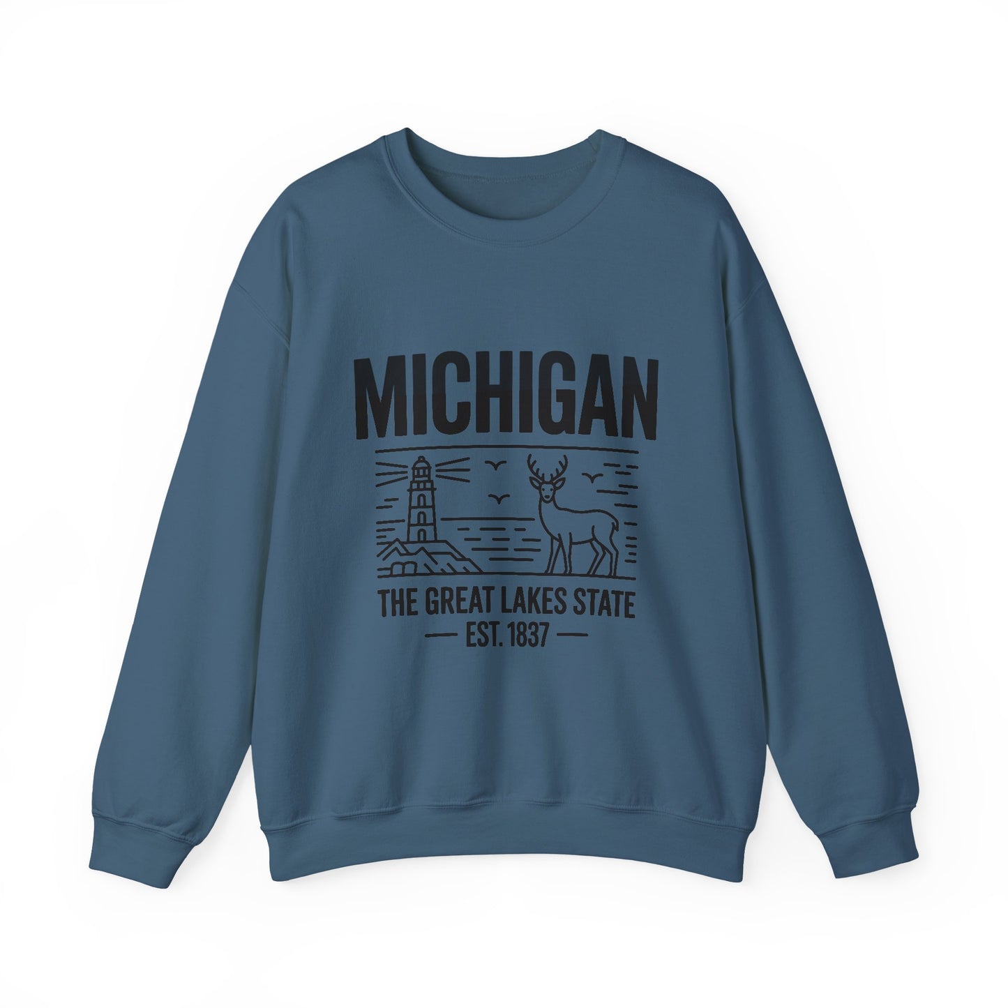 Michigan Pride Sweatshirt | Unisex Heavy Blend™ Crewneck | Great Lakes State Gift | Cozy Apparel for Outdoors | Perfect for All Seasons