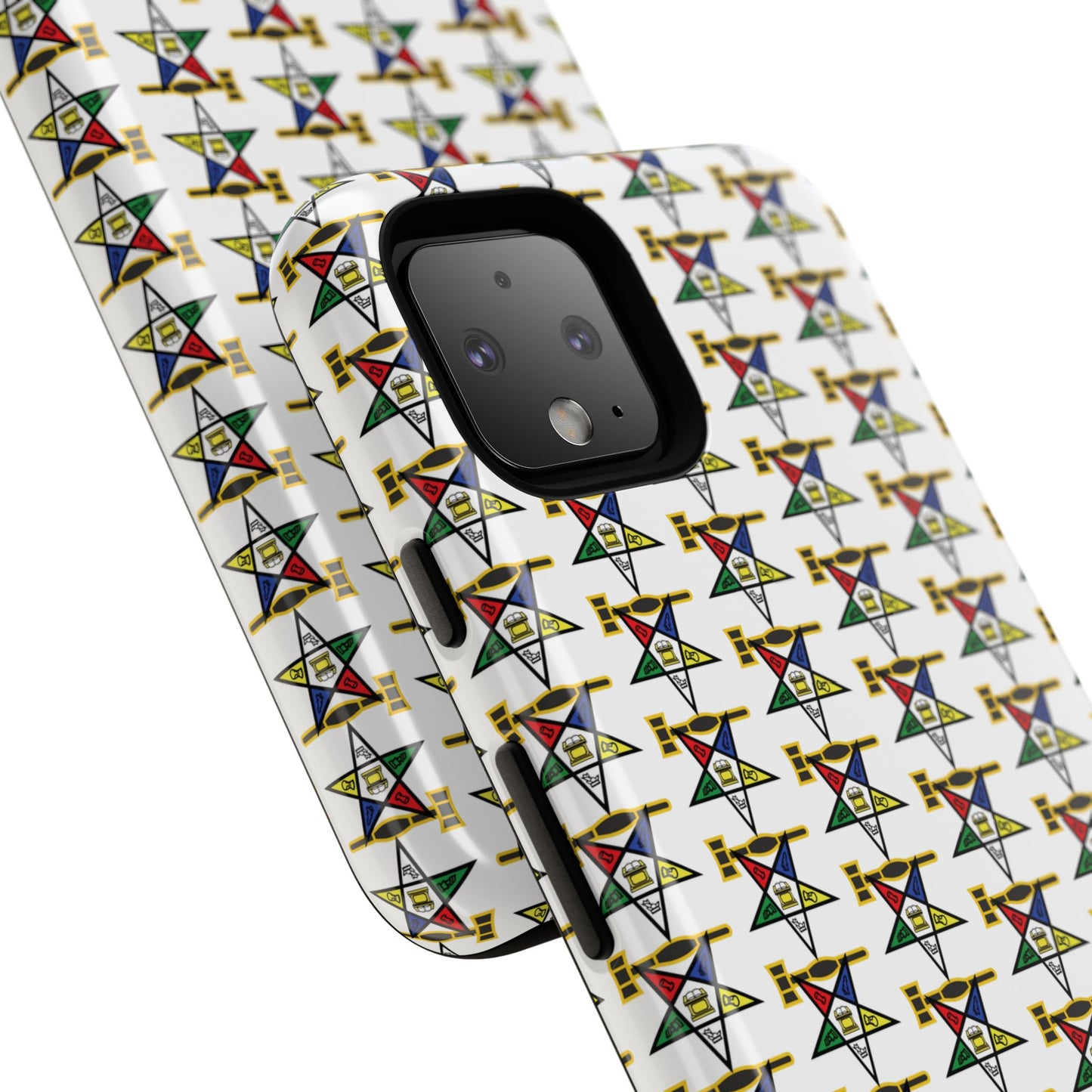 Tough Cases iPhone Case, Colorful Geometric Phone Cover, Unique Gift for Tech Lovers, Durable Phone Accessories, Trendy Phone Protector