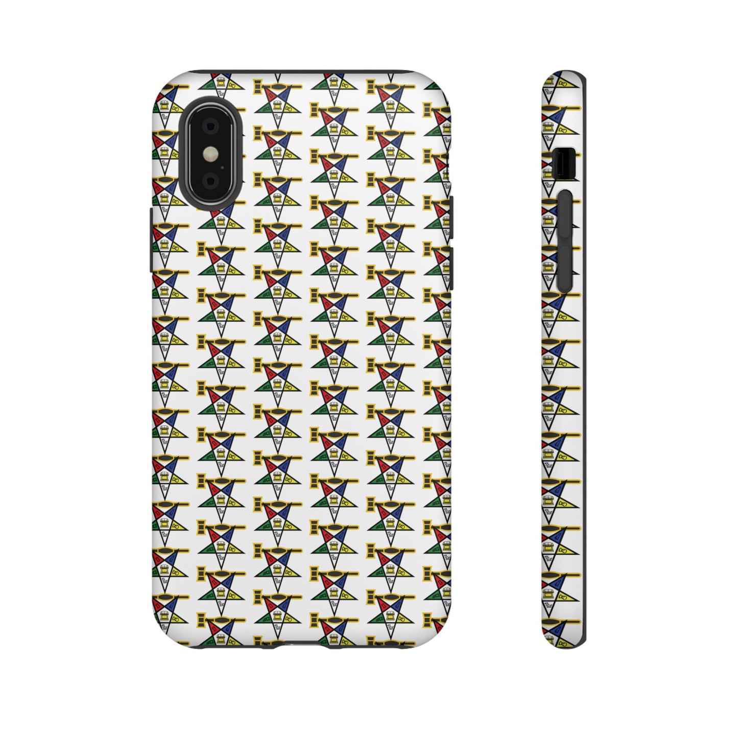Tough Cases iPhone Case, Colorful Geometric Phone Cover, Unique Gift for Tech Lovers, Durable Phone Accessories, Trendy Phone Protector