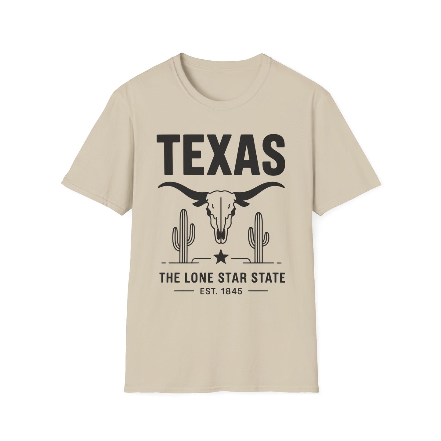 Texas Lone Star Unisex T-Shirt, Western Tee, State Pride Shirt, Gift for Texans, Casual Summer Wear