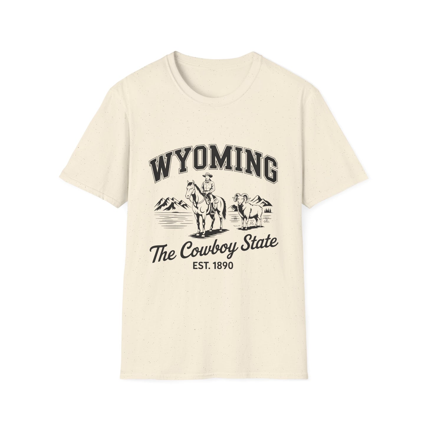 Wyoming Cowboy State T-Shirt | Vintage Western Tee, Gift for Cowboys, Travel Souvenir, Casual Outfit, Americana Style