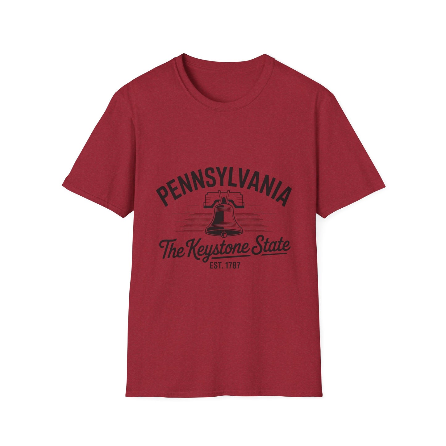 Pennsylvania Keystone State T-Shirt, Unisex Tee, Travel Souvenir, State Pride, Gift for Pennsylvanians, Casual Wear, Summer Fashion