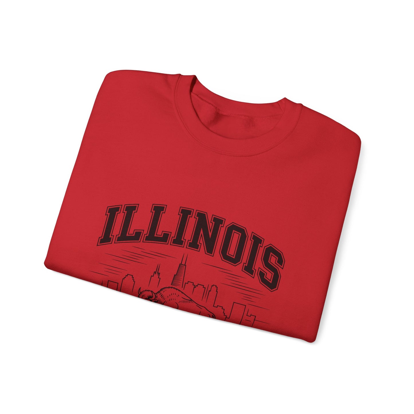 Illinois Crewneck Sweatshirt, Cozy Unisex Apparel, Prairie State Fashion, Gift for Illinois Lovers, Casual Everyday Wear