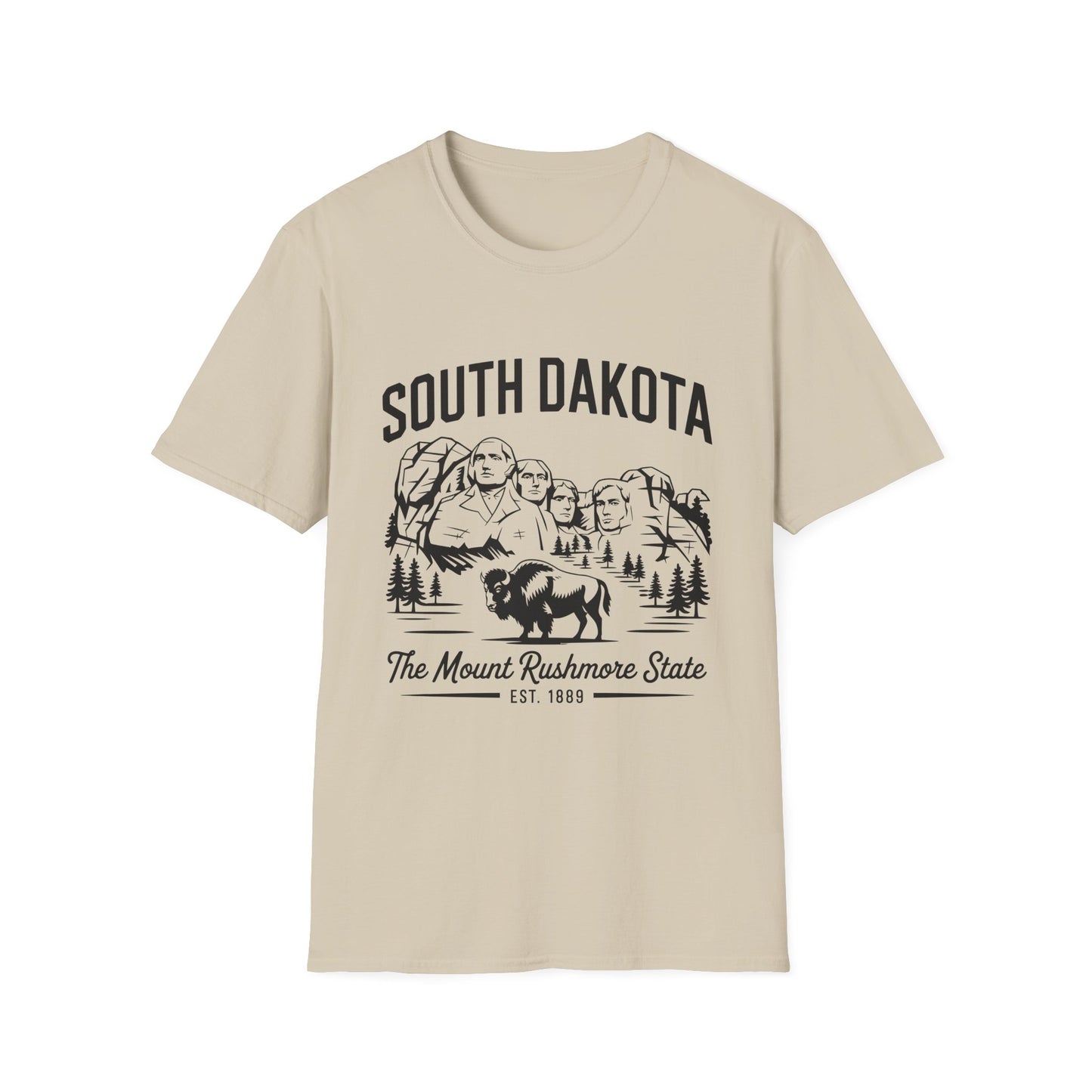 South Dakota Vintage T-Shirt, Unisex Graphic Tee, Midwest Souvenir Shirt, State Pride Apparel, Travel Gift for Him and Her