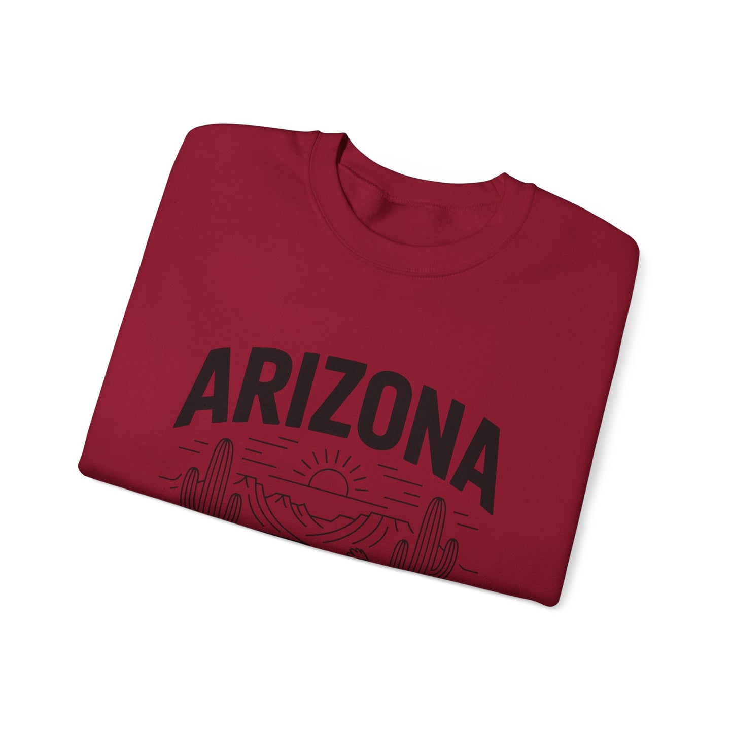 Arizona Crewneck Sweatshirt | Vintage State Apparel, Gift for Travelers, Southwest Style, Unisex Fashion, Cozy Outfit