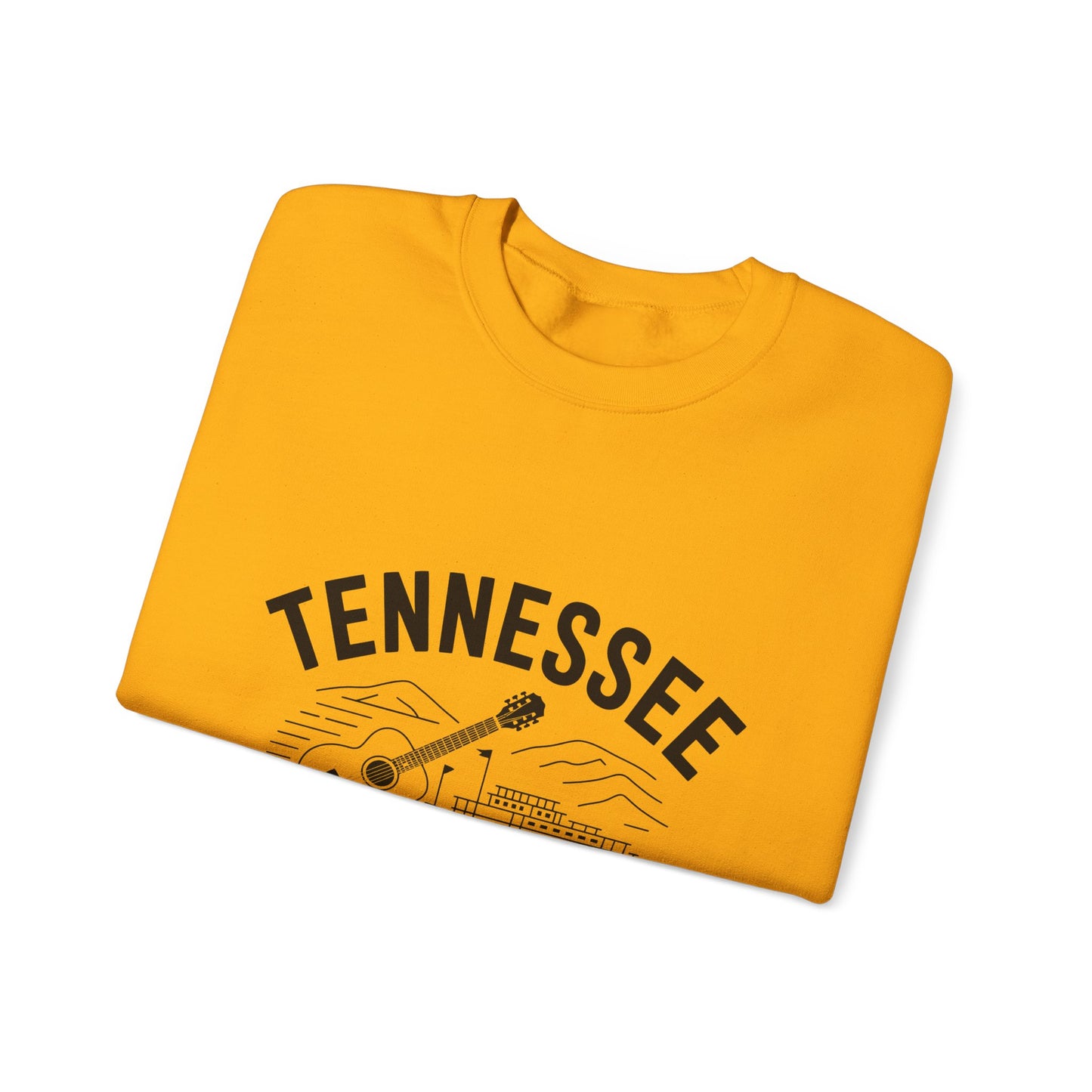 Tennessee Themed Crewneck Sweatshirt, Casual Wear, Music Lover Gift, Southern Pride Fashion, Cozy Unisex Clothing