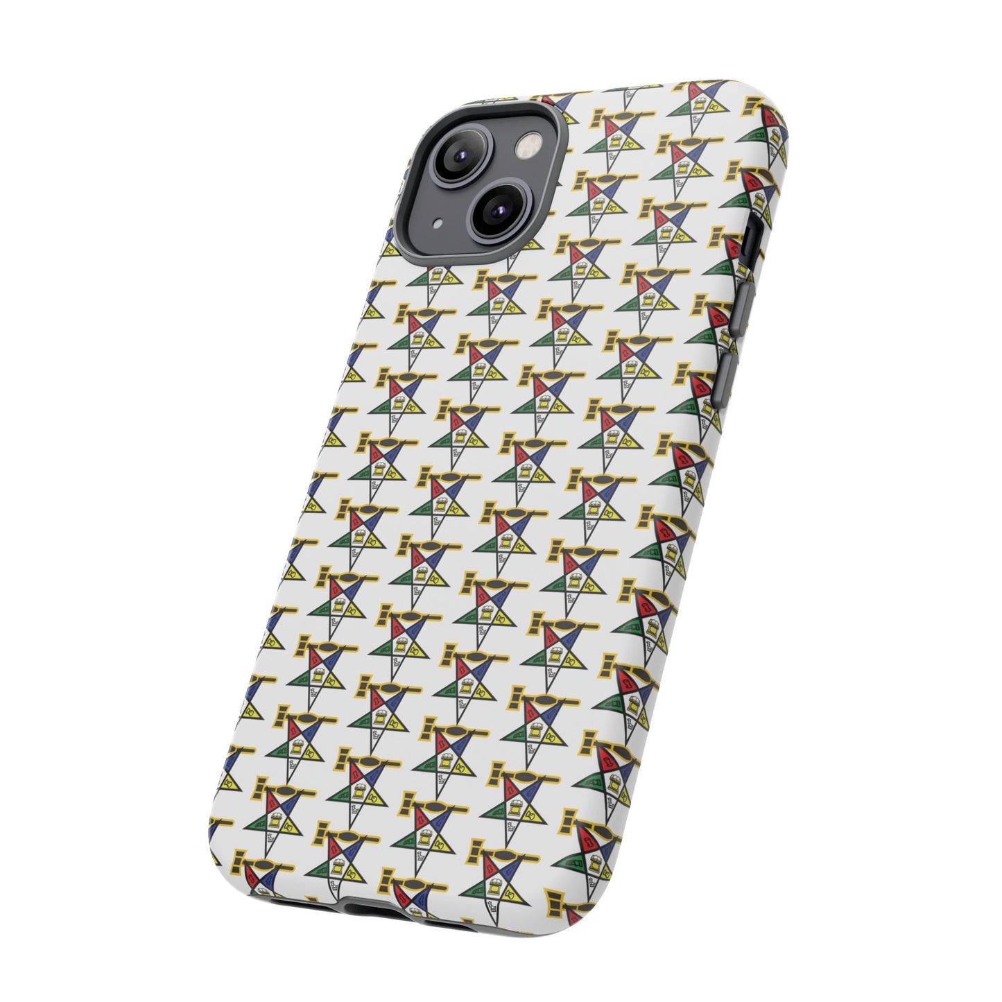 Tough Cases iPhone Case, Colorful Geometric Phone Cover, Unique Gift for Tech Lovers, Durable Phone Accessories, Trendy Phone Protector