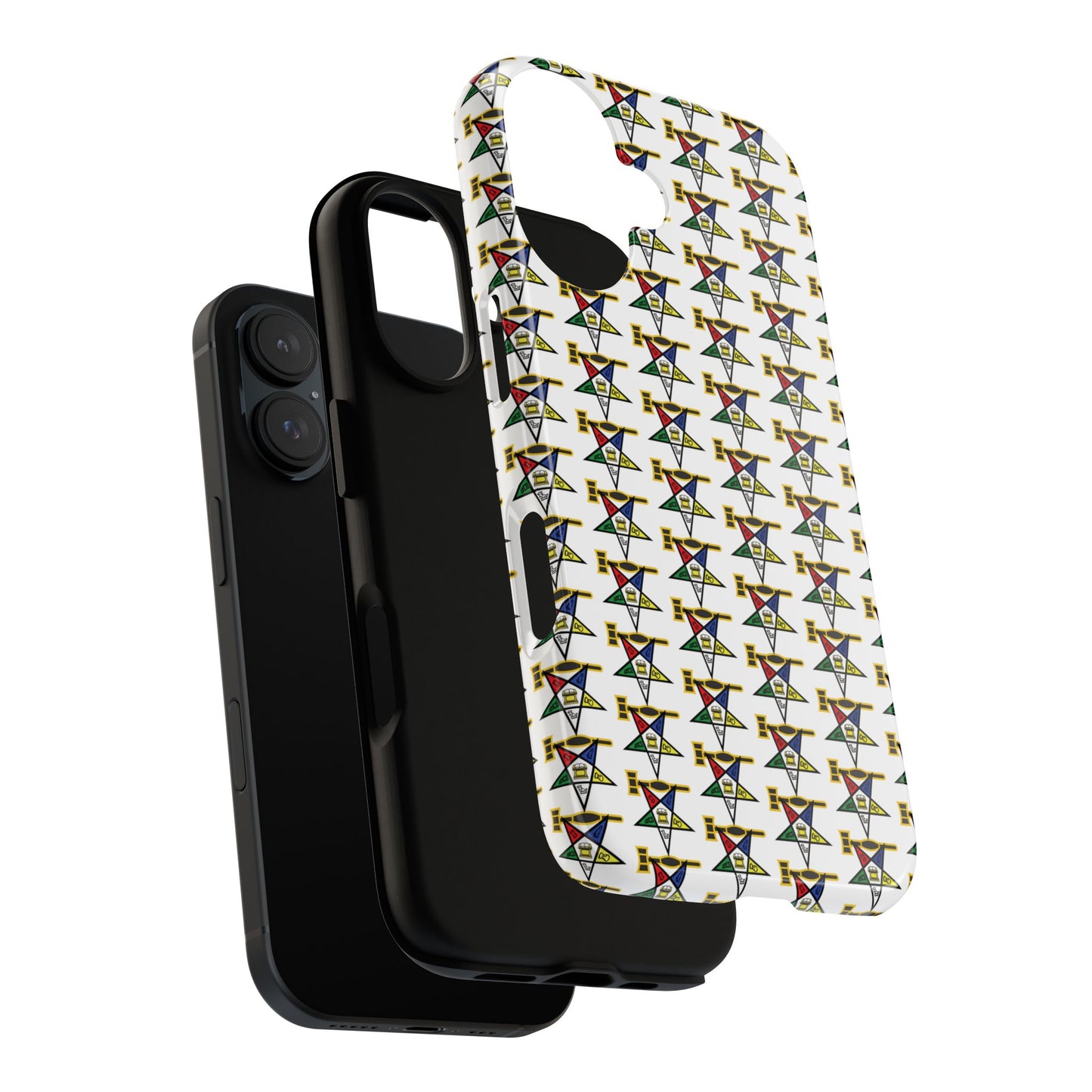 Tough Cases iPhone Case, Colorful Geometric Phone Cover, Unique Gift for Tech Lovers, Durable Phone Accessories, Trendy Phone Protector