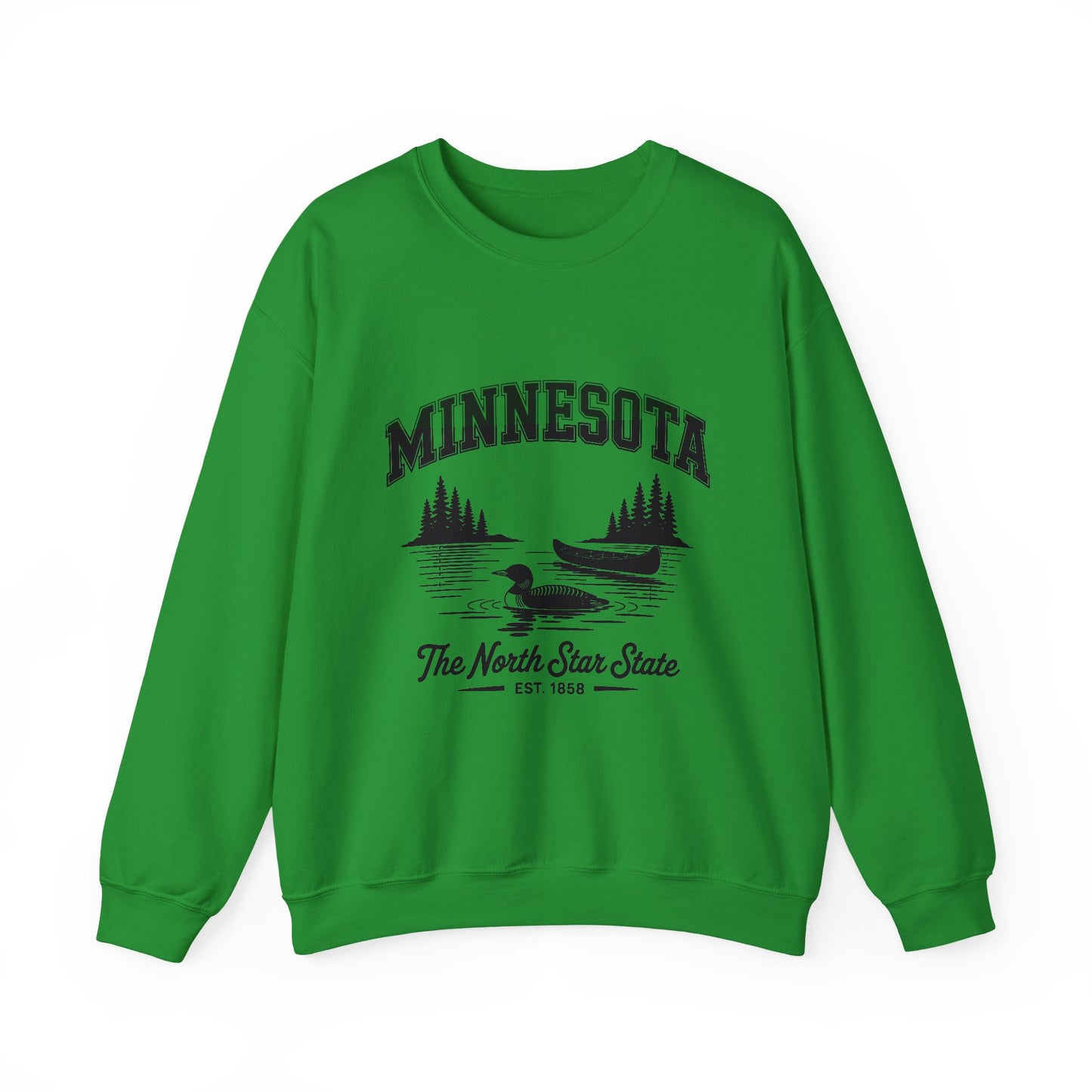 Minnesota Vintage Crewneck Sweatshirt, Cozy Sweatshirt, Gift for Travelers, Lake Life Apparel, Unisex Pullover