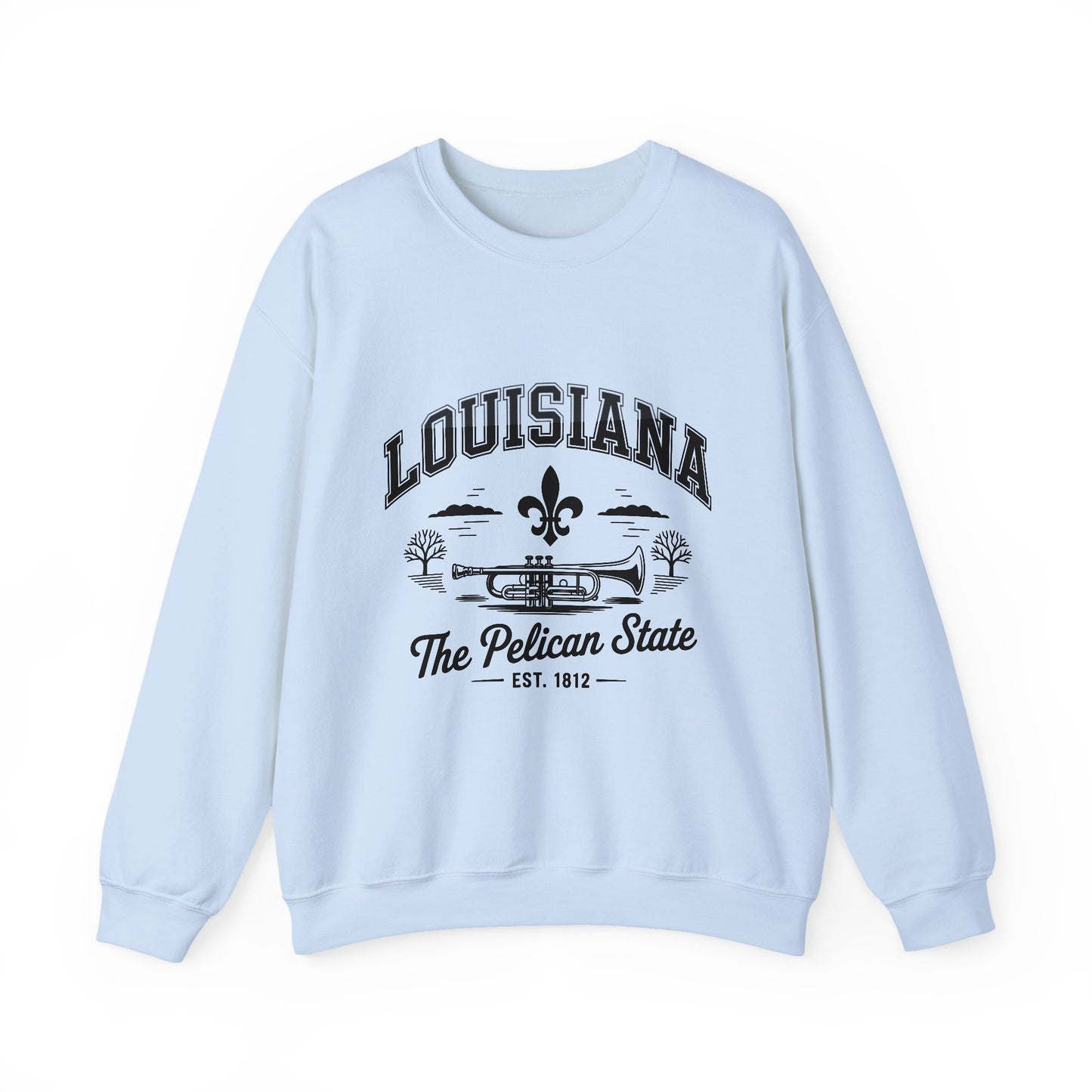Louisiana Pelican State Sweatshirt, Unisex Crewneck, Cozy Gift for Birthdays, Travel Souvenir, Casual Style for All Occasions