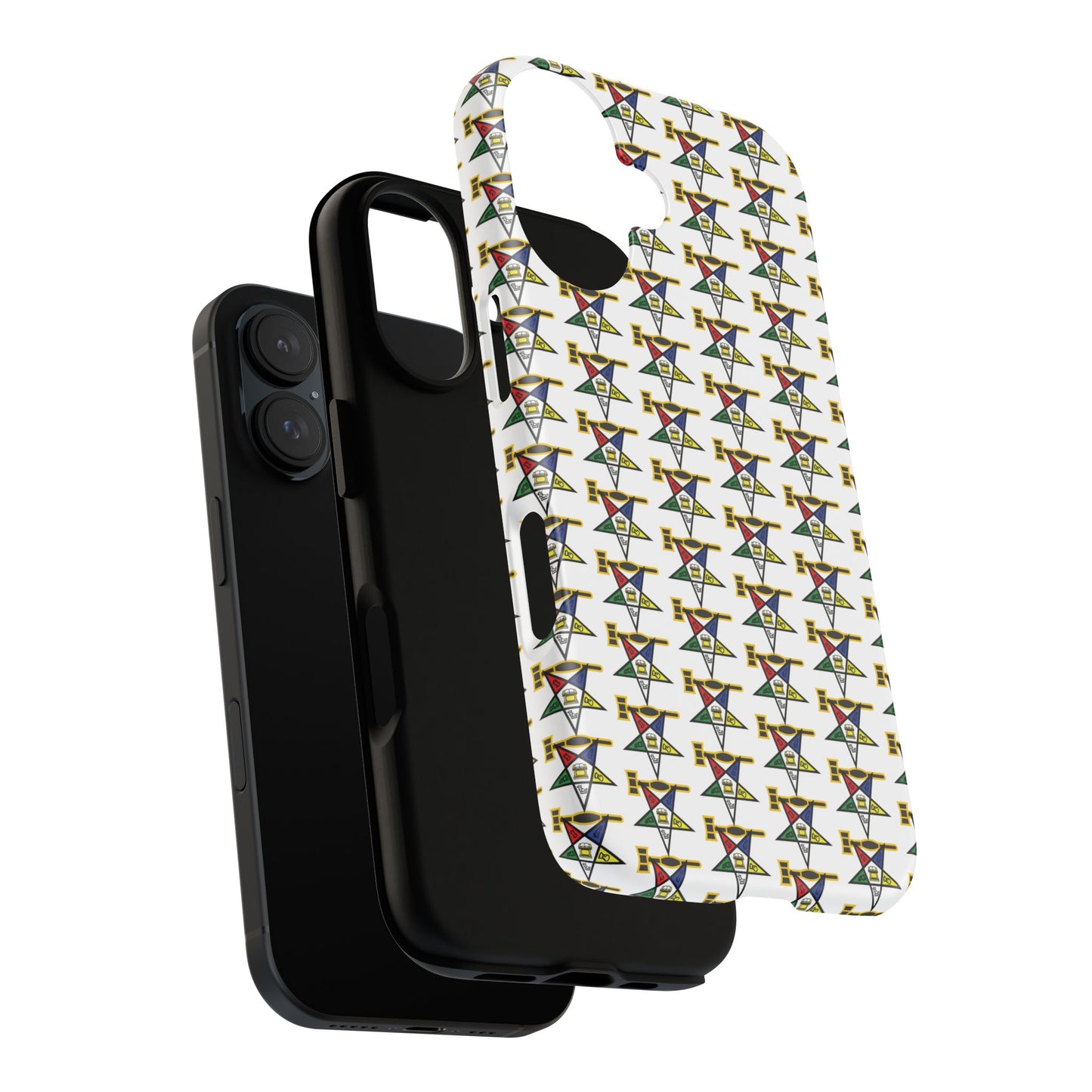 Tough Cases iPhone Case, Colorful Geometric Phone Cover, Unique Gift for Tech Lovers, Durable Phone Accessories, Trendy Phone Protector