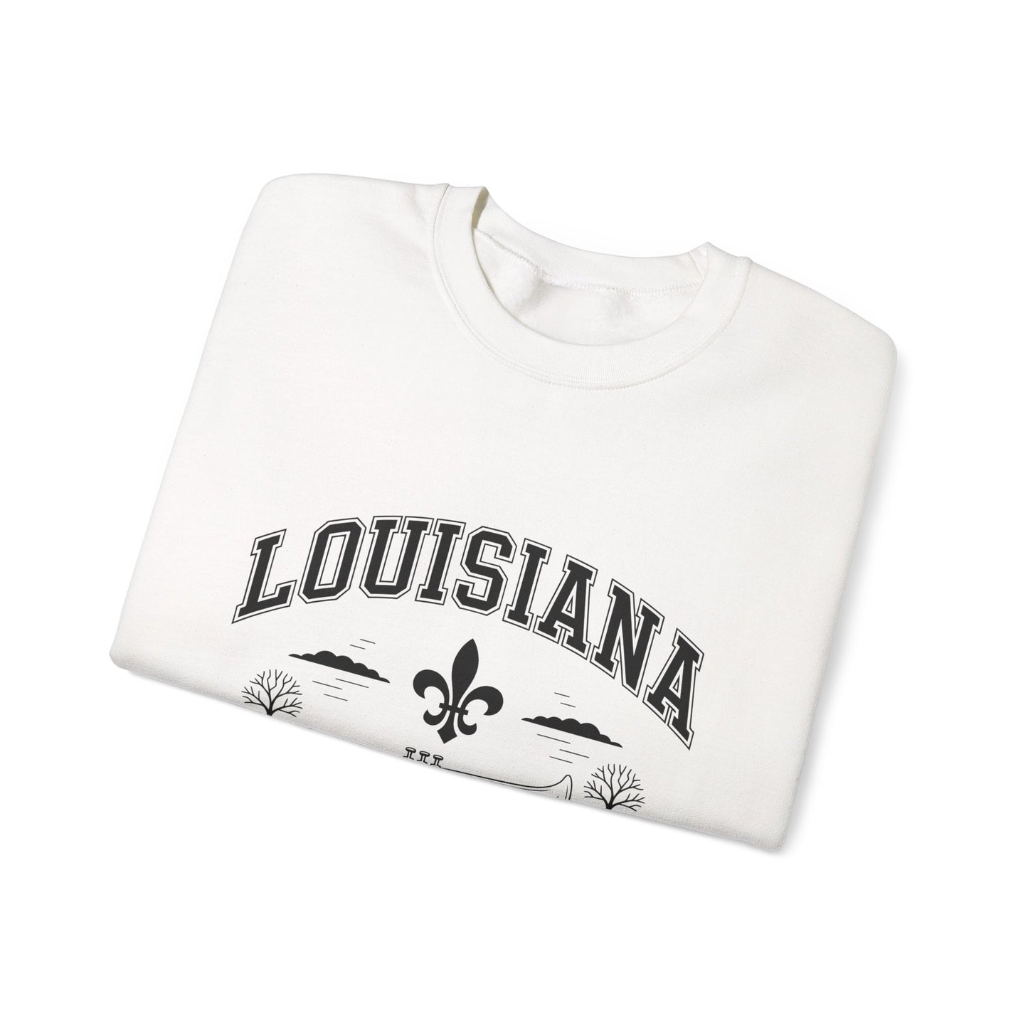 Louisiana Pelican State Sweatshirt, Unisex Crewneck, Cozy Gift for Birthdays, Travel Souvenir, Casual Style for All Occasions