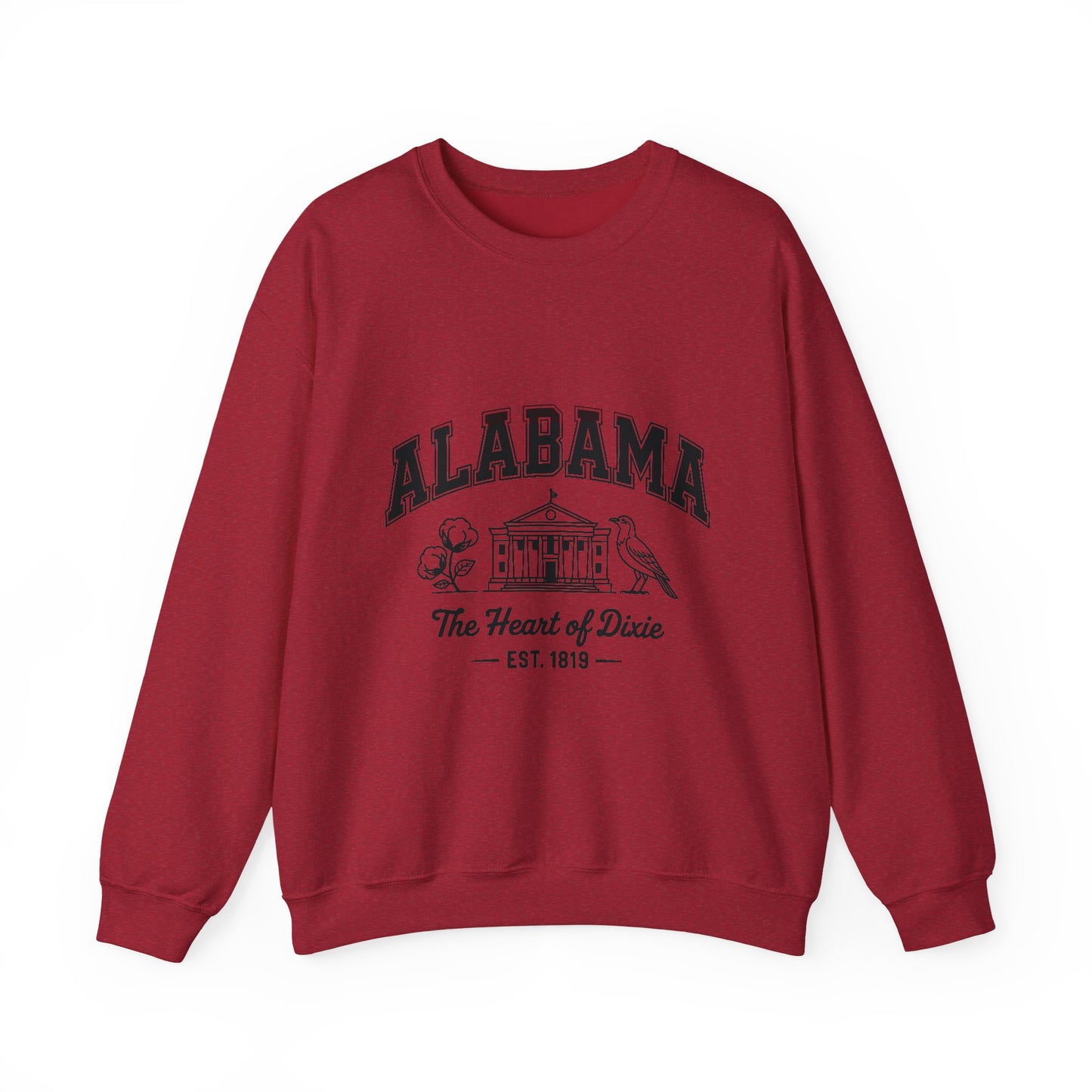 Southern Pride Alabama Crewneck Sweatshirt | Casual Wear, Gift for Alabama Fans, College Apparel, Unisex Sweatshirt, Cozy Outfit