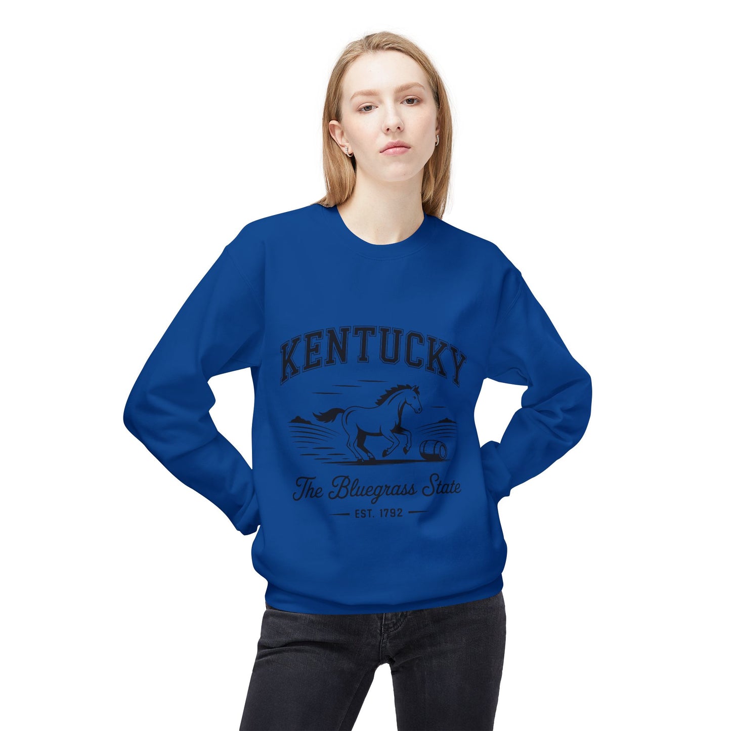 Kentucky Vintage Fleece Sweatshirt, Cozy Crewneck for Fans, Perfect for Gifts, Warm Fall Layer, Kentucky Pride Apparel