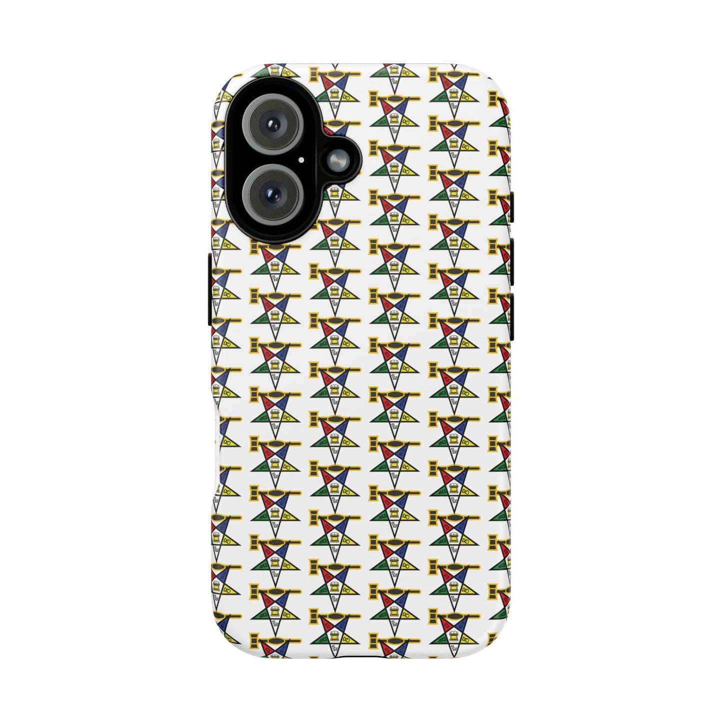 Tough Cases iPhone Case, Colorful Geometric Phone Cover, Unique Gift for Tech Lovers, Durable Phone Accessories, Trendy Phone Protector