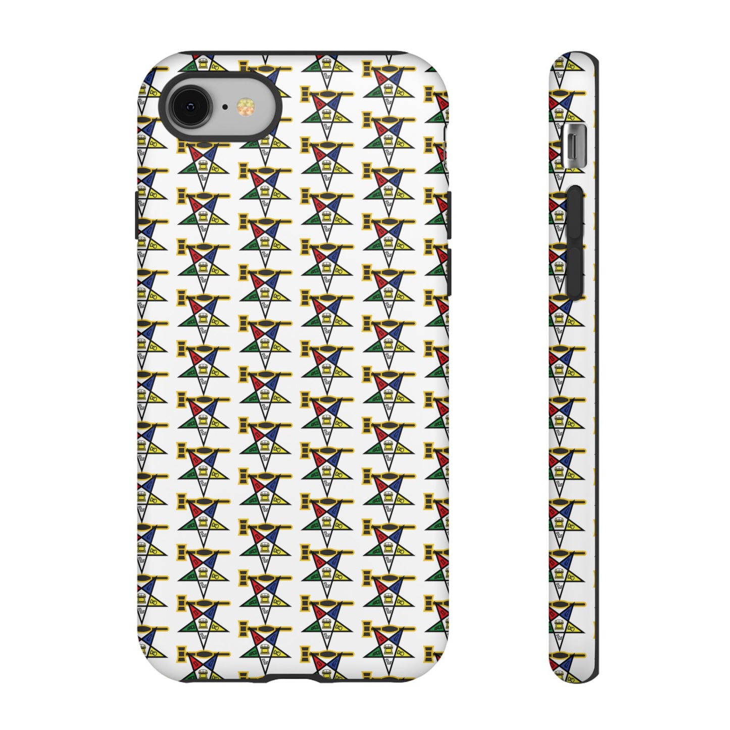 Tough Cases iPhone Case, Colorful Geometric Phone Cover, Unique Gift for Tech Lovers, Durable Phone Accessories, Trendy Phone Protector