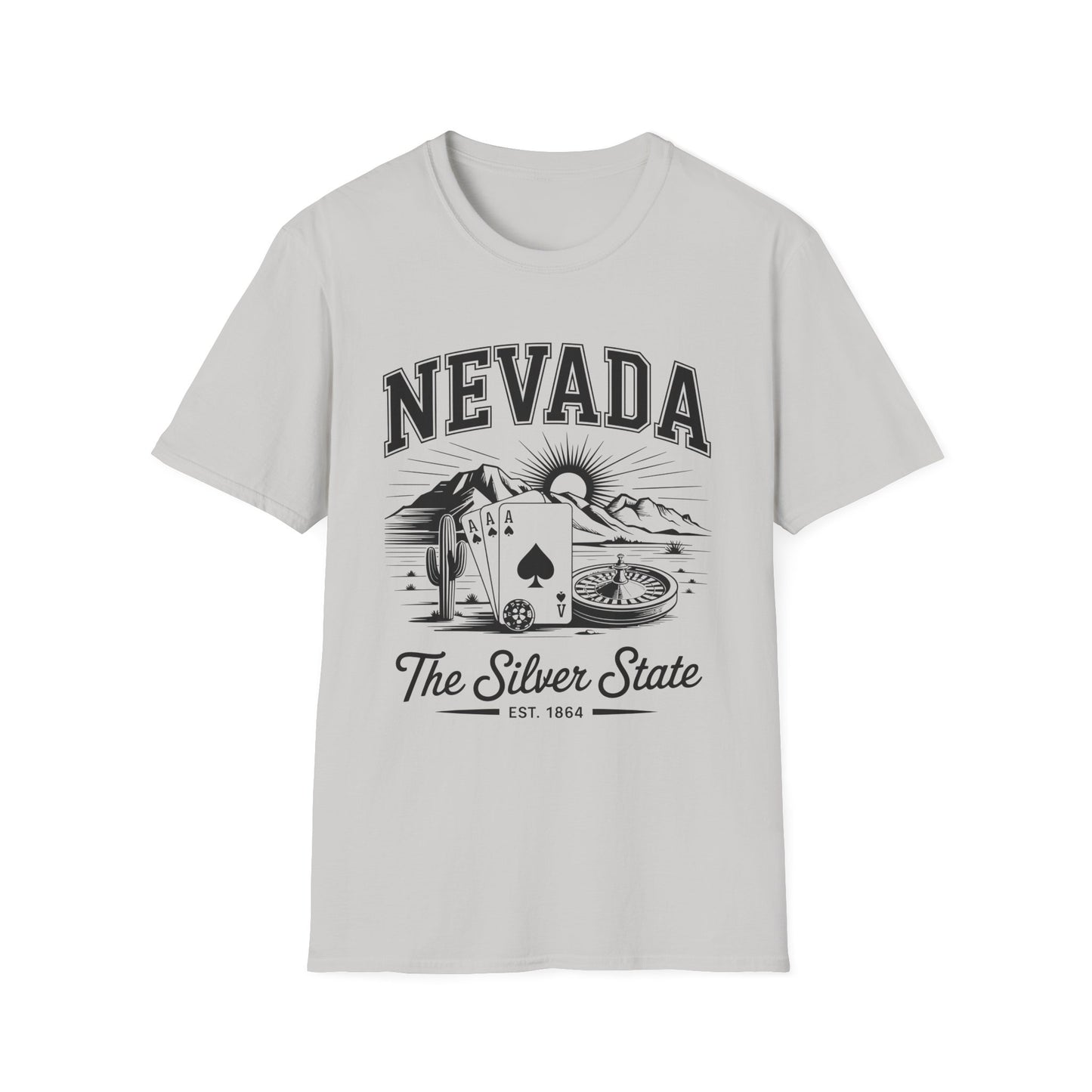 Nevada Vintage Graphic T-Shirt, Unisex Cool Tee, Casual Wear, Travel Souvenir, Gift for Nevada Lovers, Summer Style