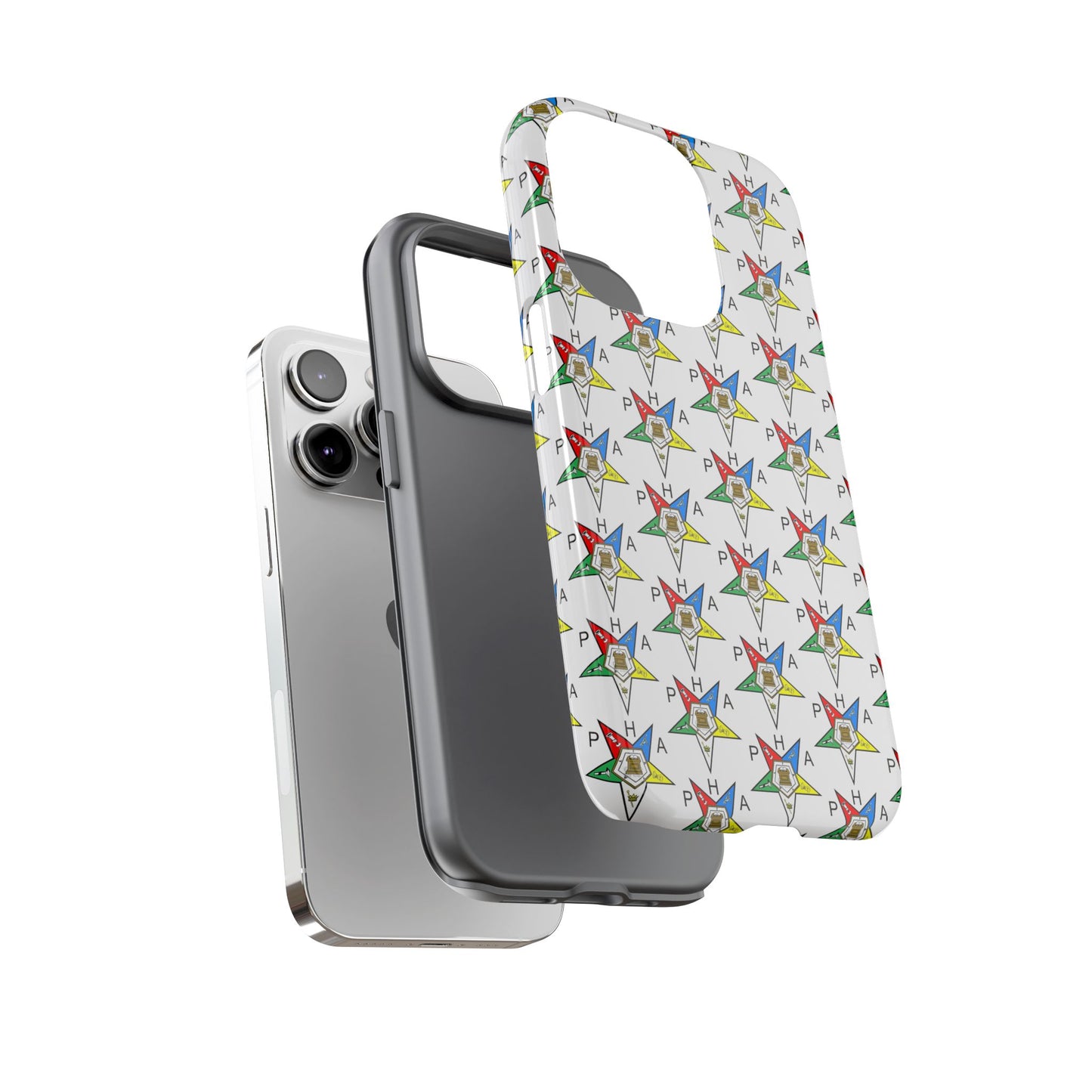 Colorful Phone Case for Tough Cases Lovers, Customizable Phone Accessories, Unique Gift, Durable Phone Cover, Fun Patterned Case