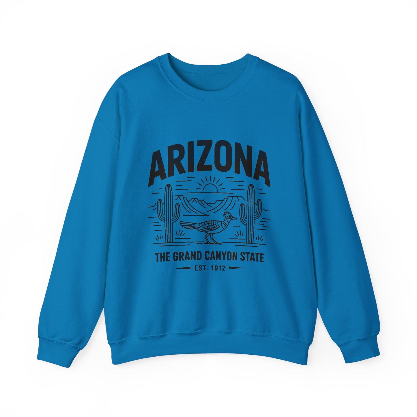 Arizona Crewneck Sweatshirt | Vintage State Apparel, Gift for Travelers, Southwest Style, Unisex Fashion, Cozy Outfit